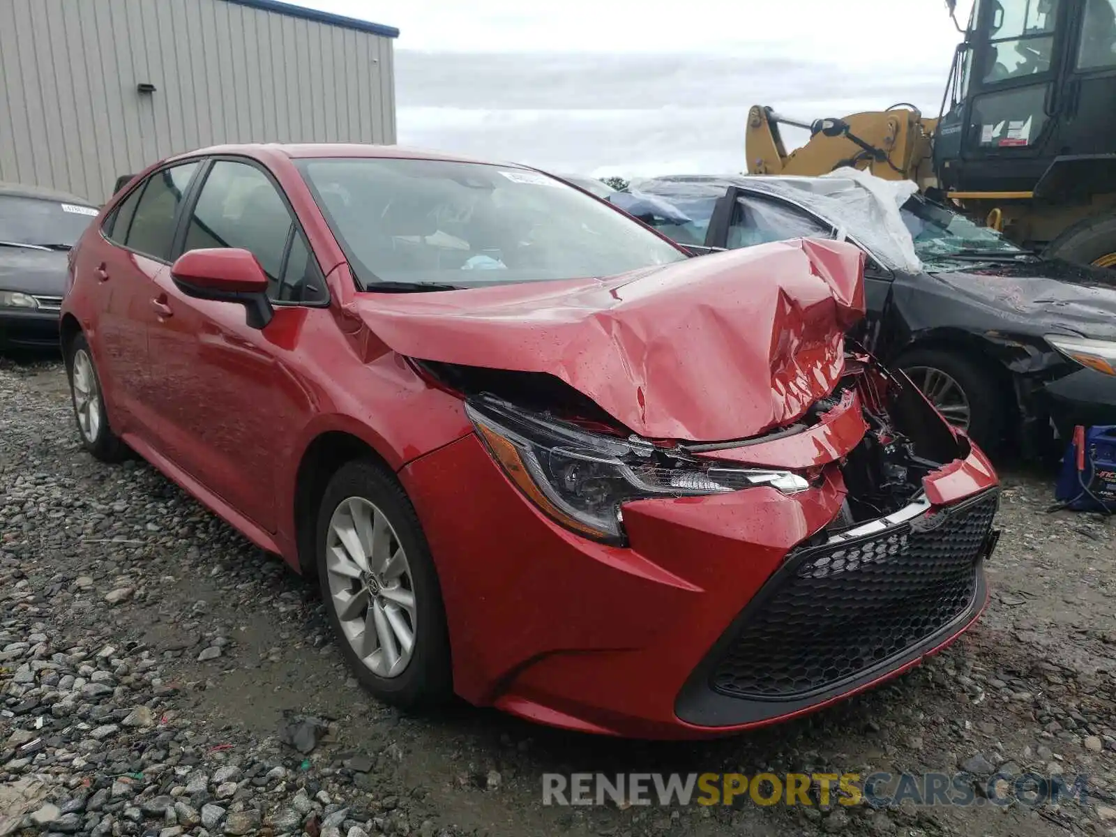 1 Photograph of a damaged car JTDVPMAE8MJ137609 TOYOTA COROLLA 2021