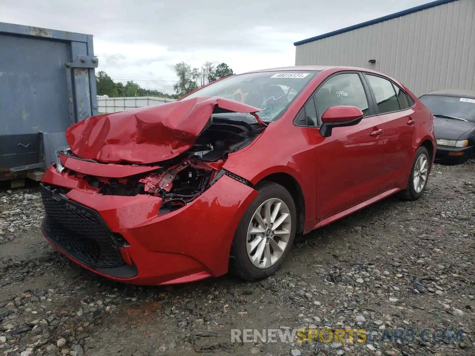 2 Photograph of a damaged car JTDVPMAE8MJ137609 TOYOTA COROLLA 2021