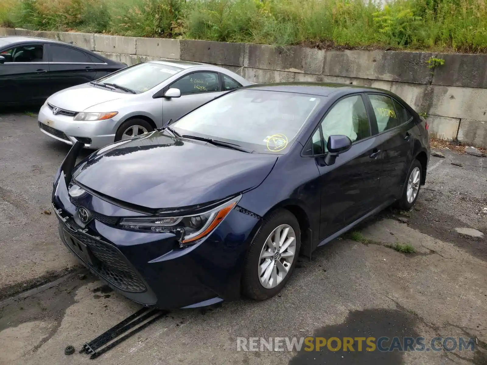 2 Photograph of a damaged car JTDVPMAE8MJ143958 TOYOTA COROLLA 2021