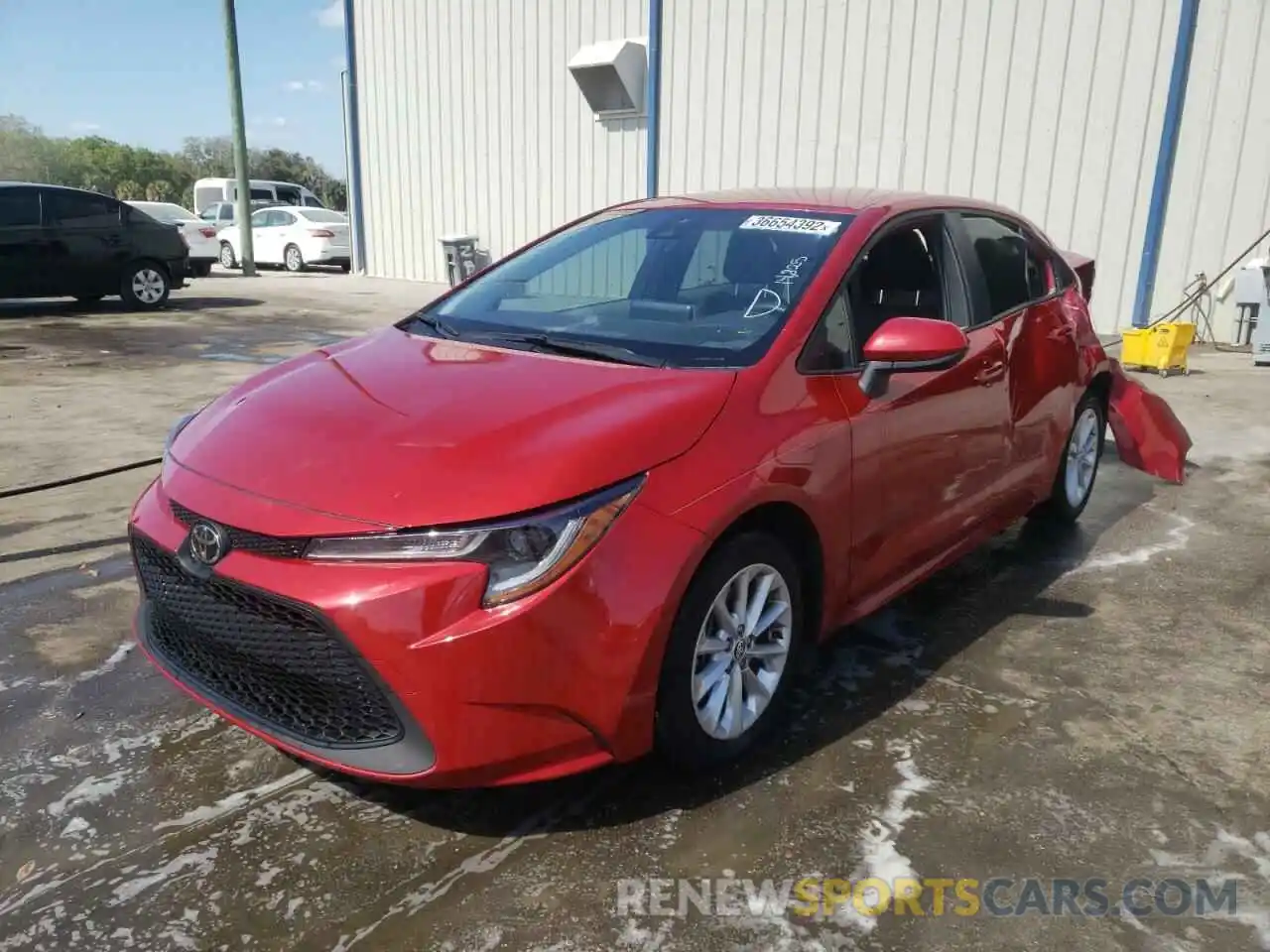 2 Photograph of a damaged car JTDVPMAE8MJ147203 TOYOTA COROLLA 2021