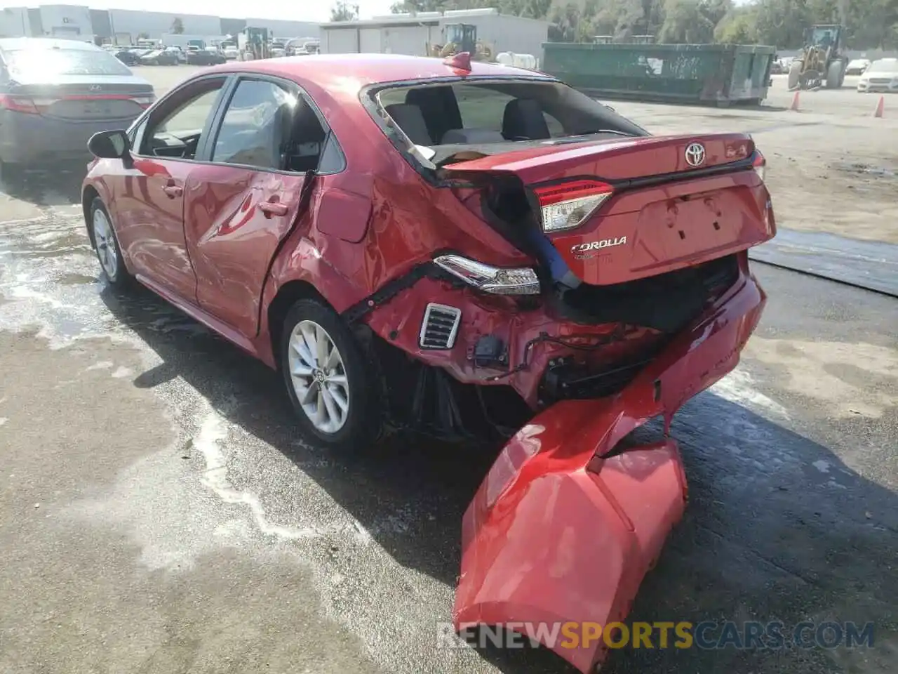 3 Photograph of a damaged car JTDVPMAE8MJ147203 TOYOTA COROLLA 2021