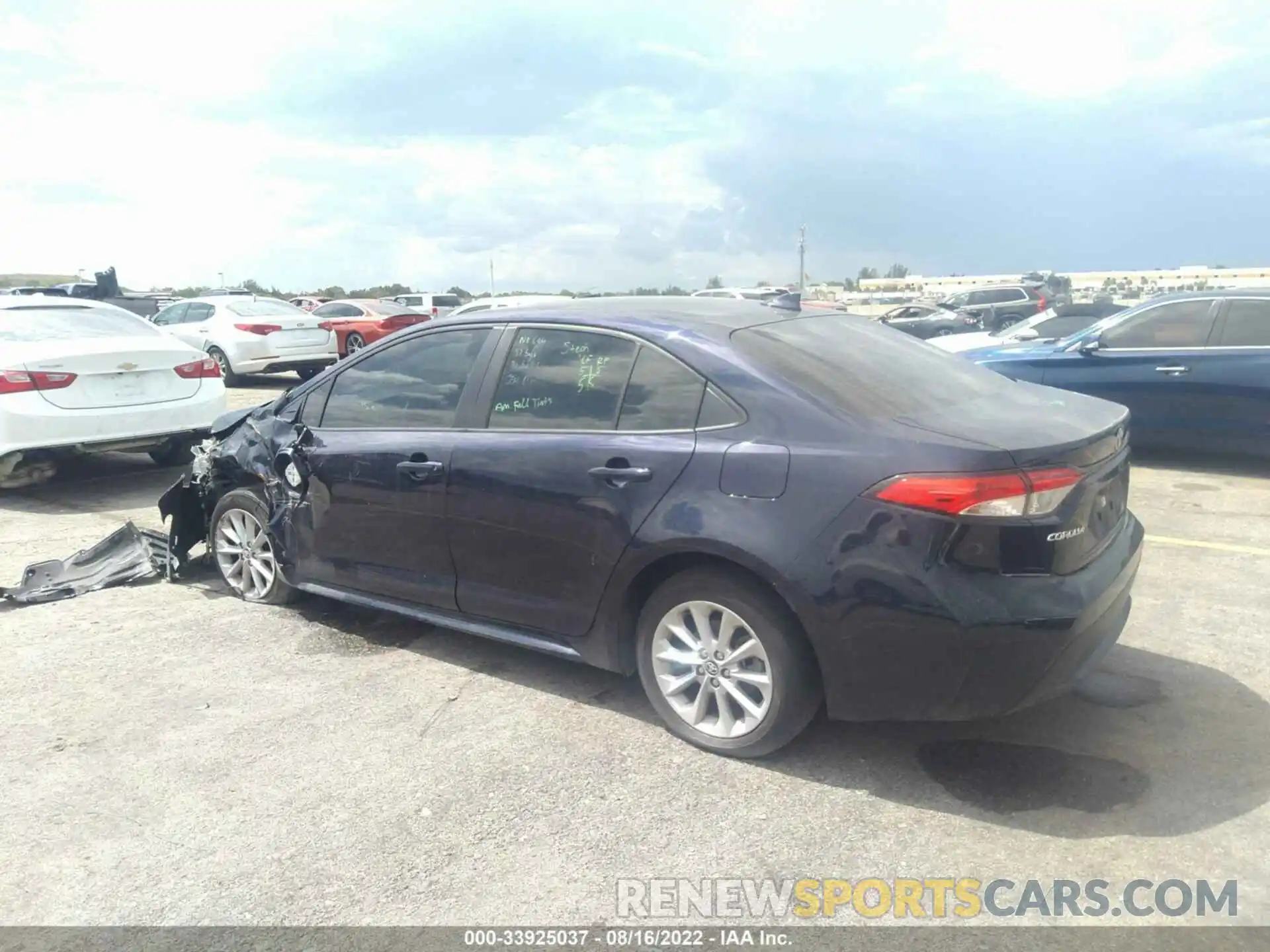 3 Photograph of a damaged car JTDVPMAE8MJ164860 TOYOTA COROLLA 2021