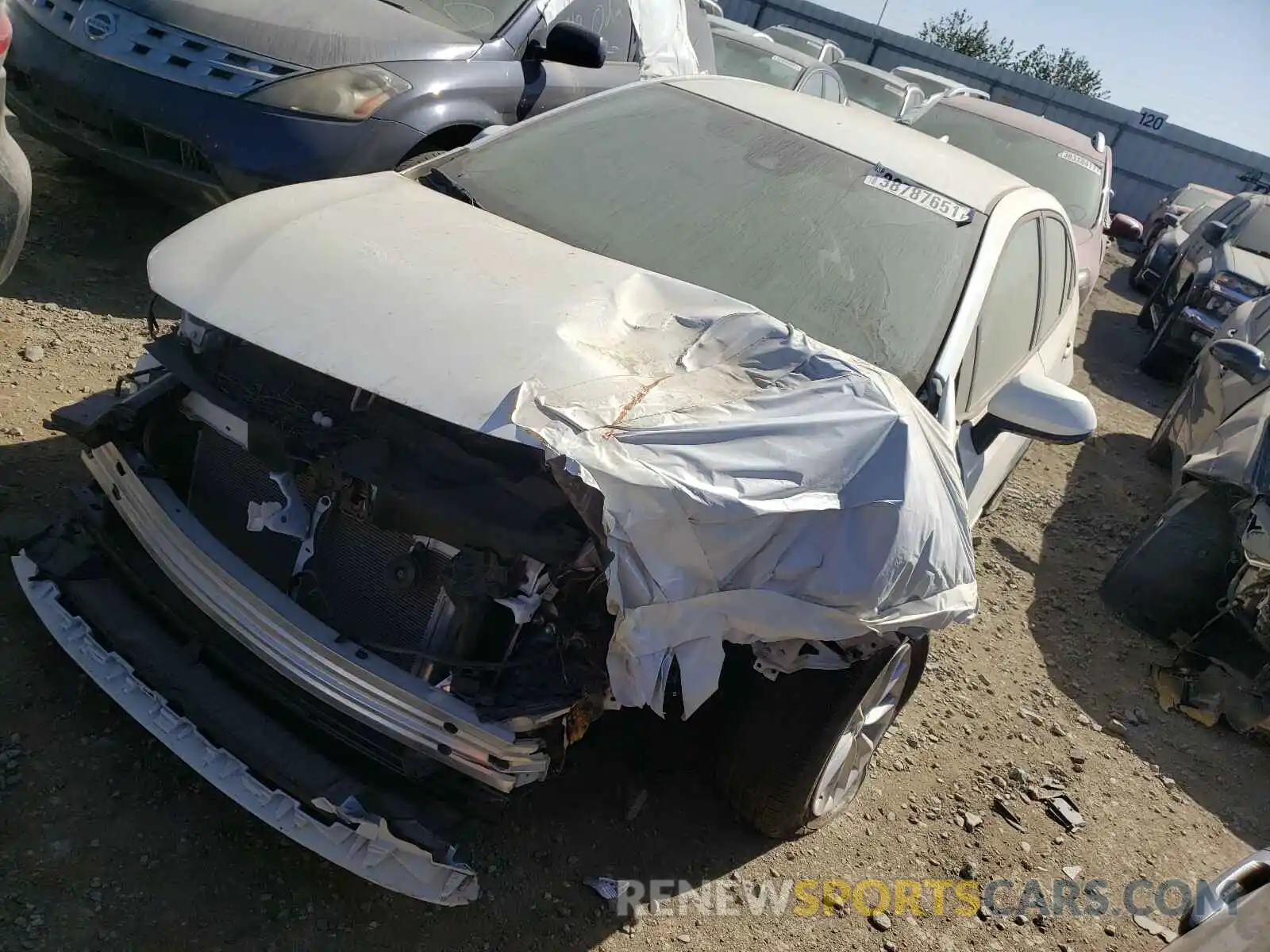 2 Photograph of a damaged car JTDVPMAE8MJ169511 TOYOTA COROLLA 2021