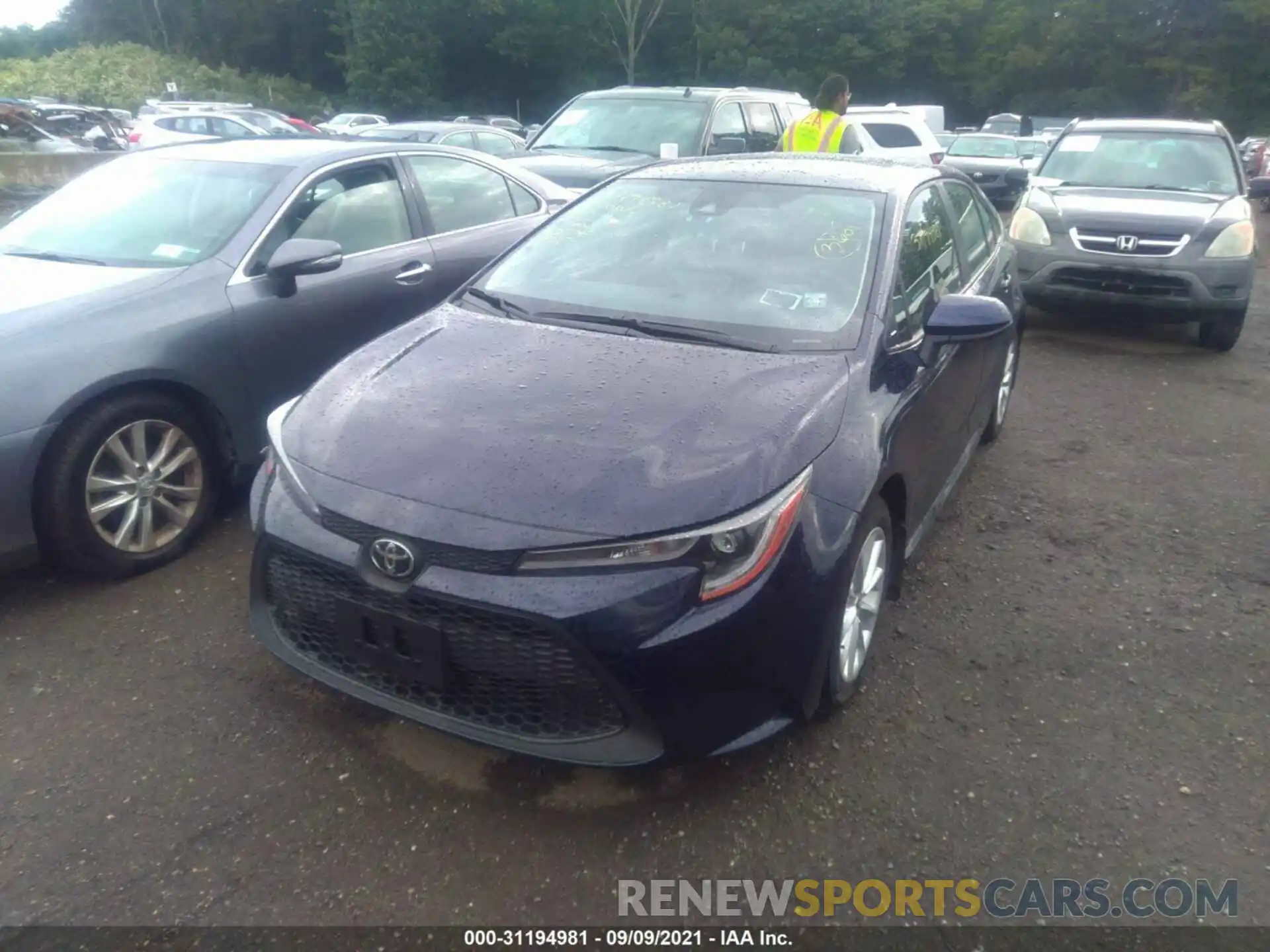 2 Photograph of a damaged car JTDVPMAE8MJ175812 TOYOTA COROLLA 2021