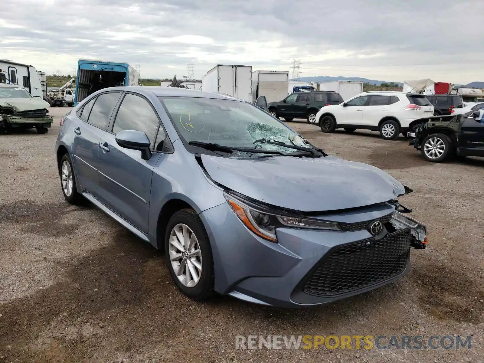 1 Photograph of a damaged car JTDVPMAE8MJ178841 TOYOTA COROLLA 2021