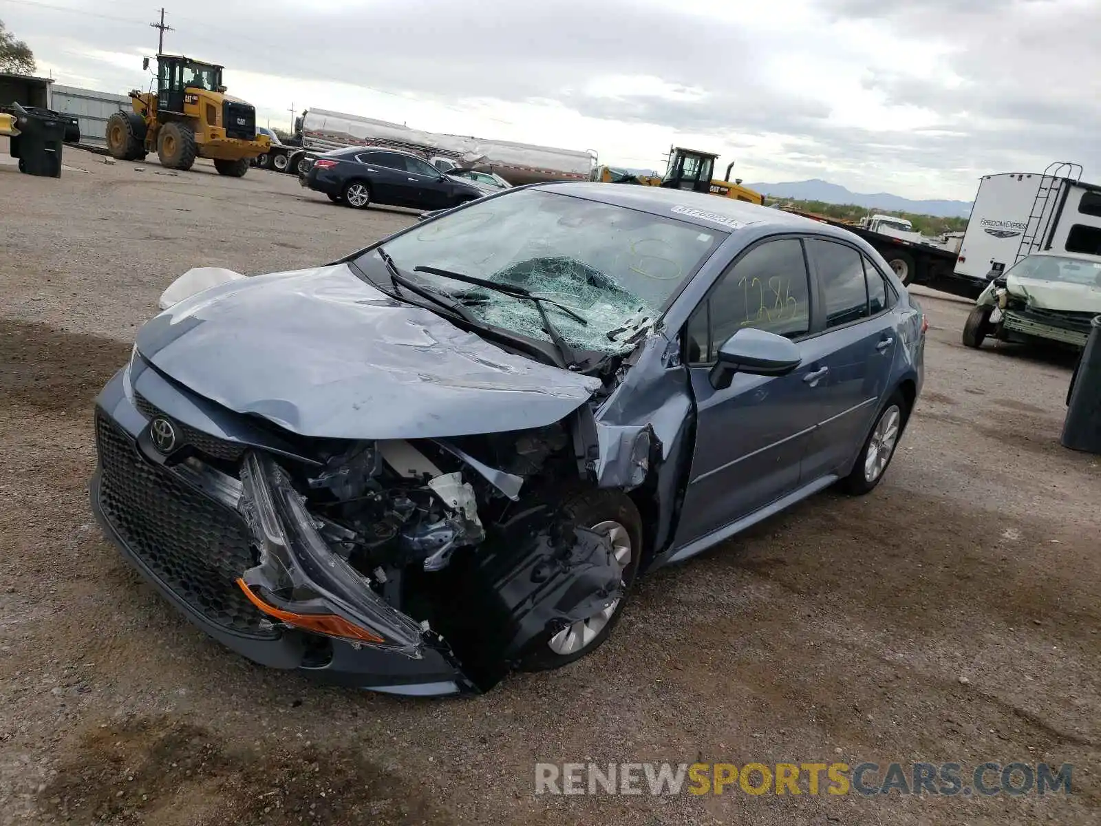 2 Photograph of a damaged car JTDVPMAE8MJ178841 TOYOTA COROLLA 2021