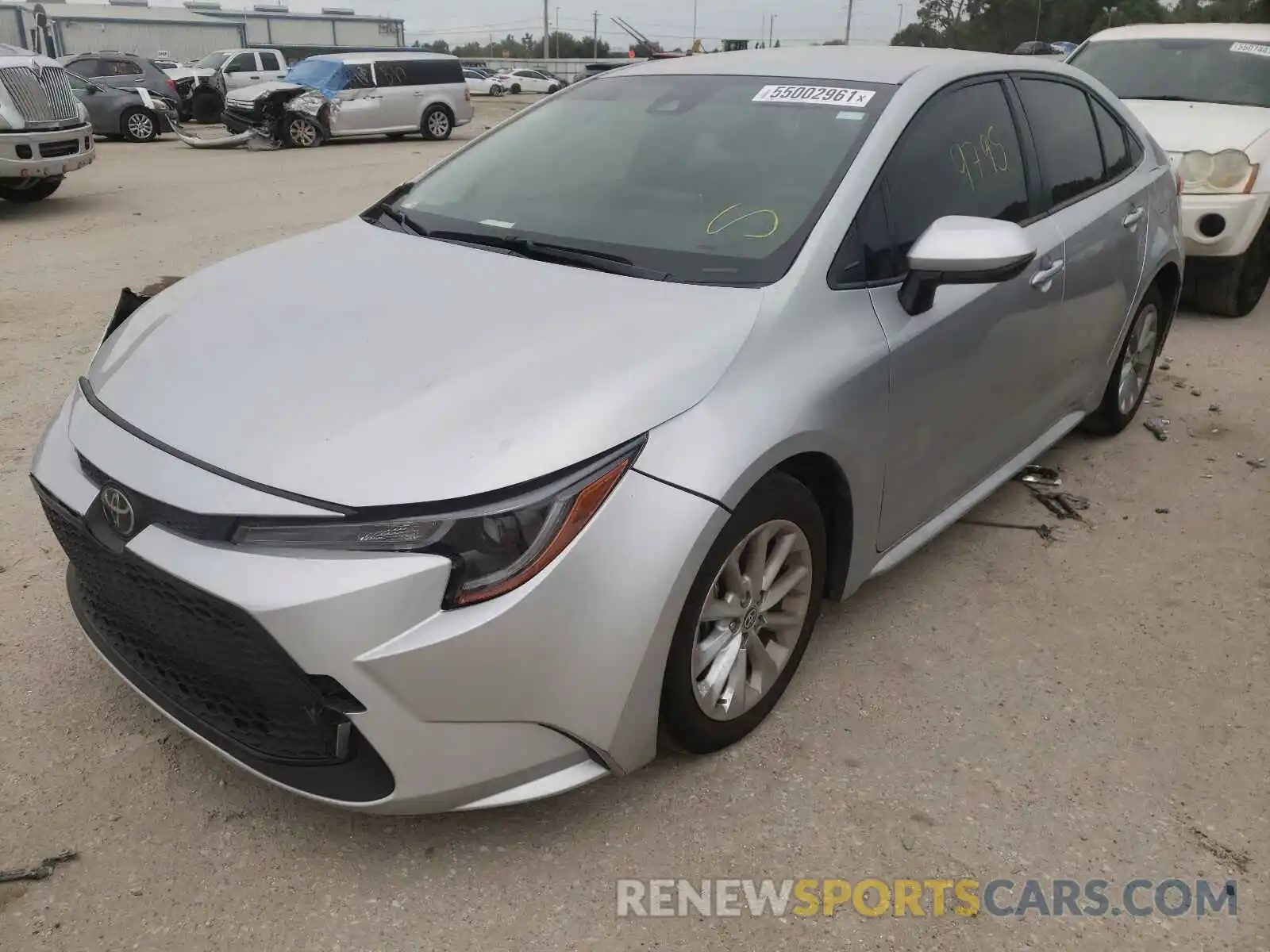 2 Photograph of a damaged car JTDVPMAE9MJ119443 TOYOTA COROLLA 2021