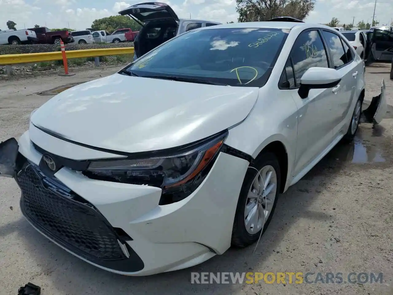 2 Photograph of a damaged car JTDVPMAE9MJ120852 TOYOTA COROLLA 2021