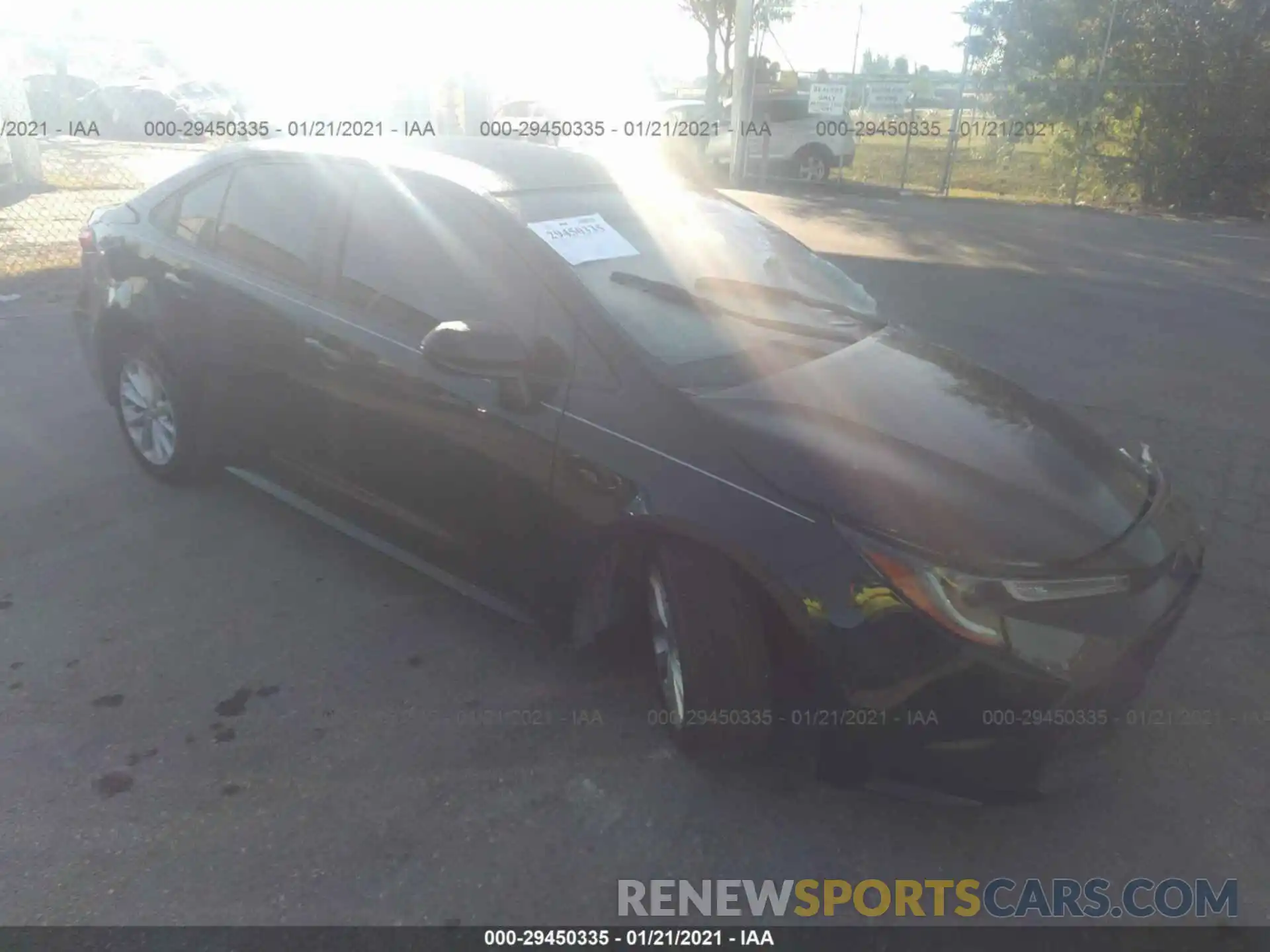 1 Photograph of a damaged car JTDVPMAE9MJ121385 TOYOTA COROLLA 2021