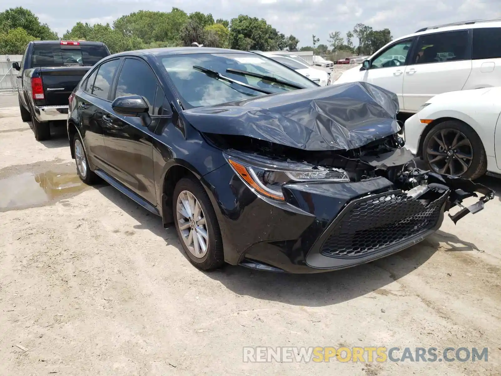 1 Photograph of a damaged car JTDVPMAE9MJ122522 TOYOTA COROLLA 2021