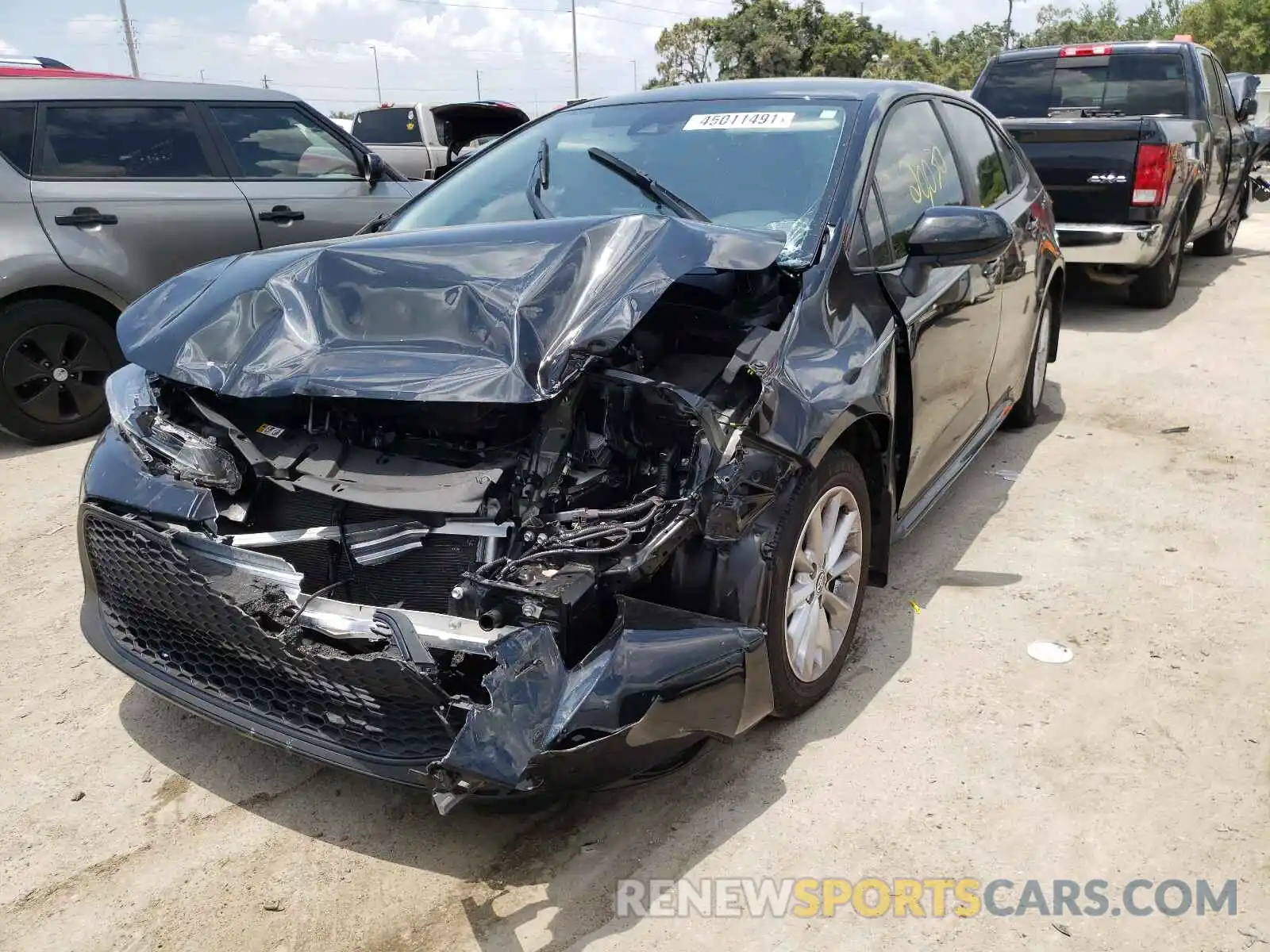 2 Photograph of a damaged car JTDVPMAE9MJ122522 TOYOTA COROLLA 2021