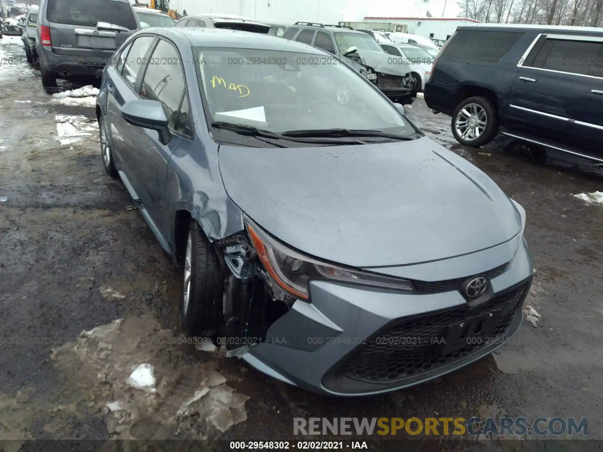 1 Photograph of a damaged car JTDVPMAE9MJ128210 TOYOTA COROLLA 2021