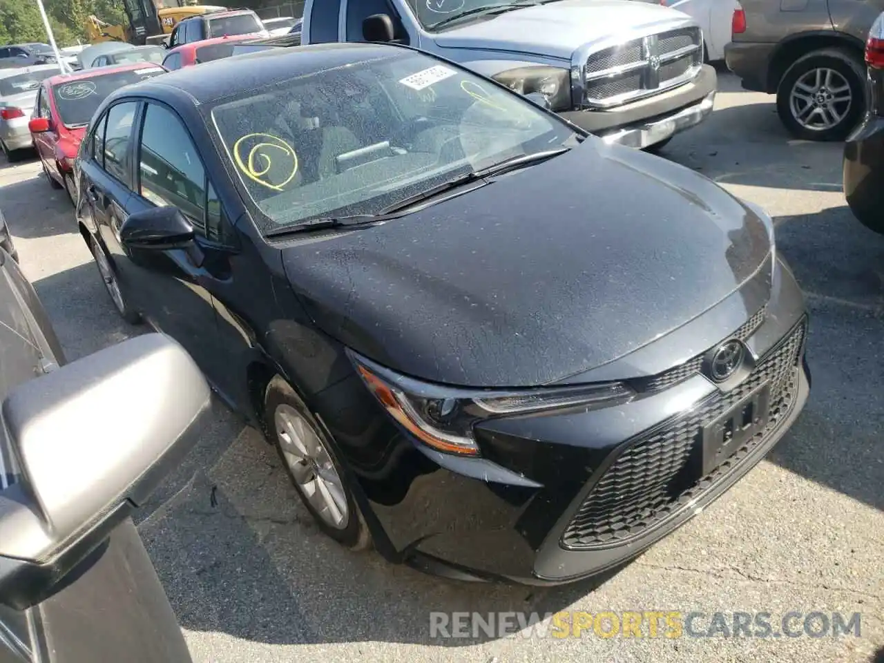 1 Photograph of a damaged car JTDVPMAE9MJ145895 TOYOTA COROLLA 2021