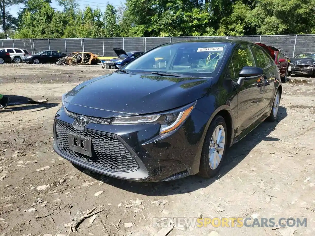 2 Photograph of a damaged car JTDVPMAE9MJ145895 TOYOTA COROLLA 2021