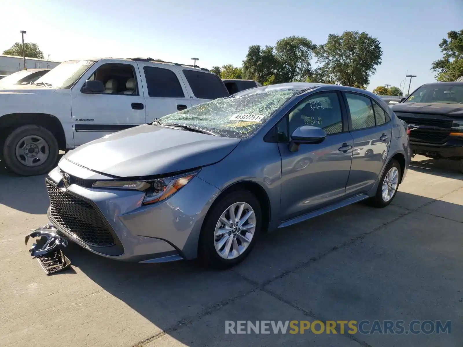 2 Photograph of a damaged car JTDVPMAE9MJ148635 TOYOTA COROLLA 2021