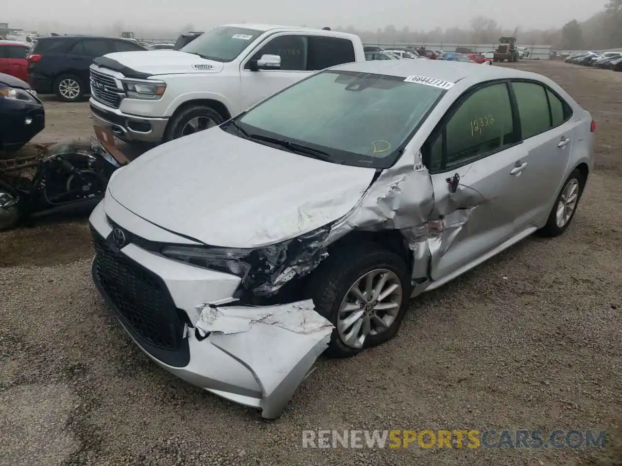 2 Photograph of a damaged car JTDVPMAE9MJ148764 TOYOTA COROLLA 2021