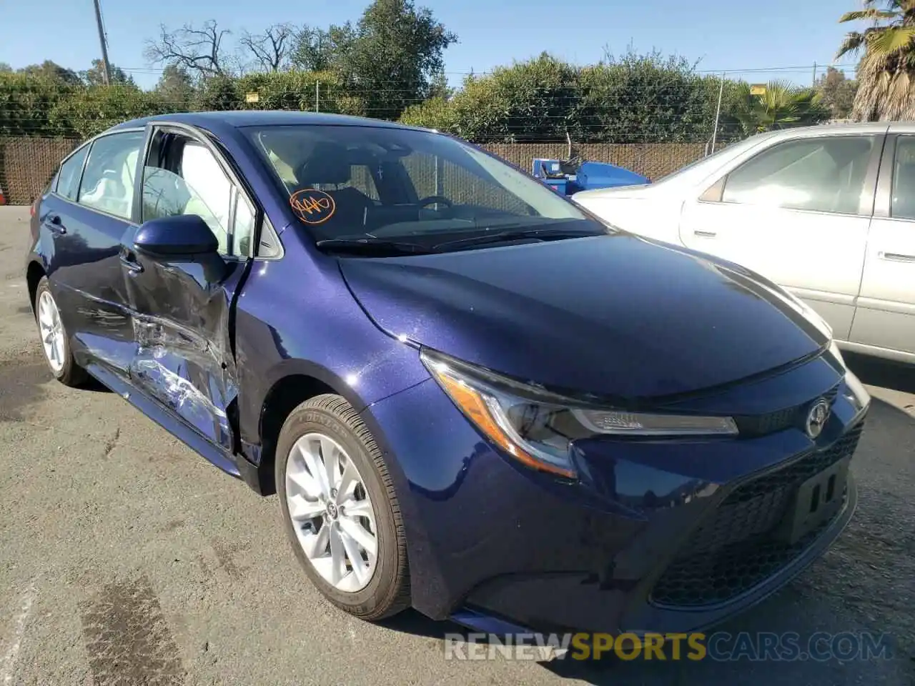 1 Photograph of a damaged car JTDVPMAE9MJ159103 TOYOTA COROLLA 2021