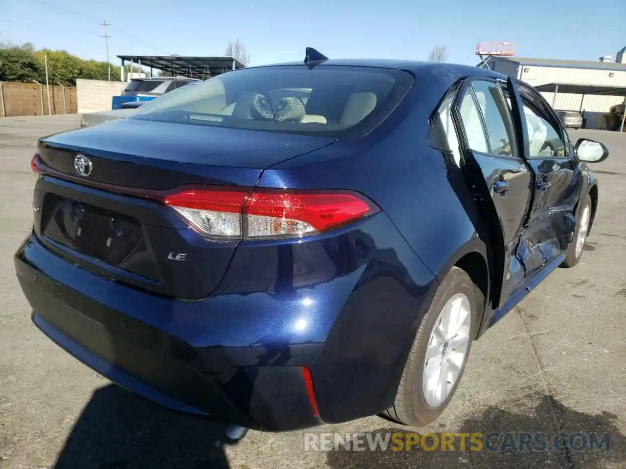 4 Photograph of a damaged car JTDVPMAE9MJ159103 TOYOTA COROLLA 2021