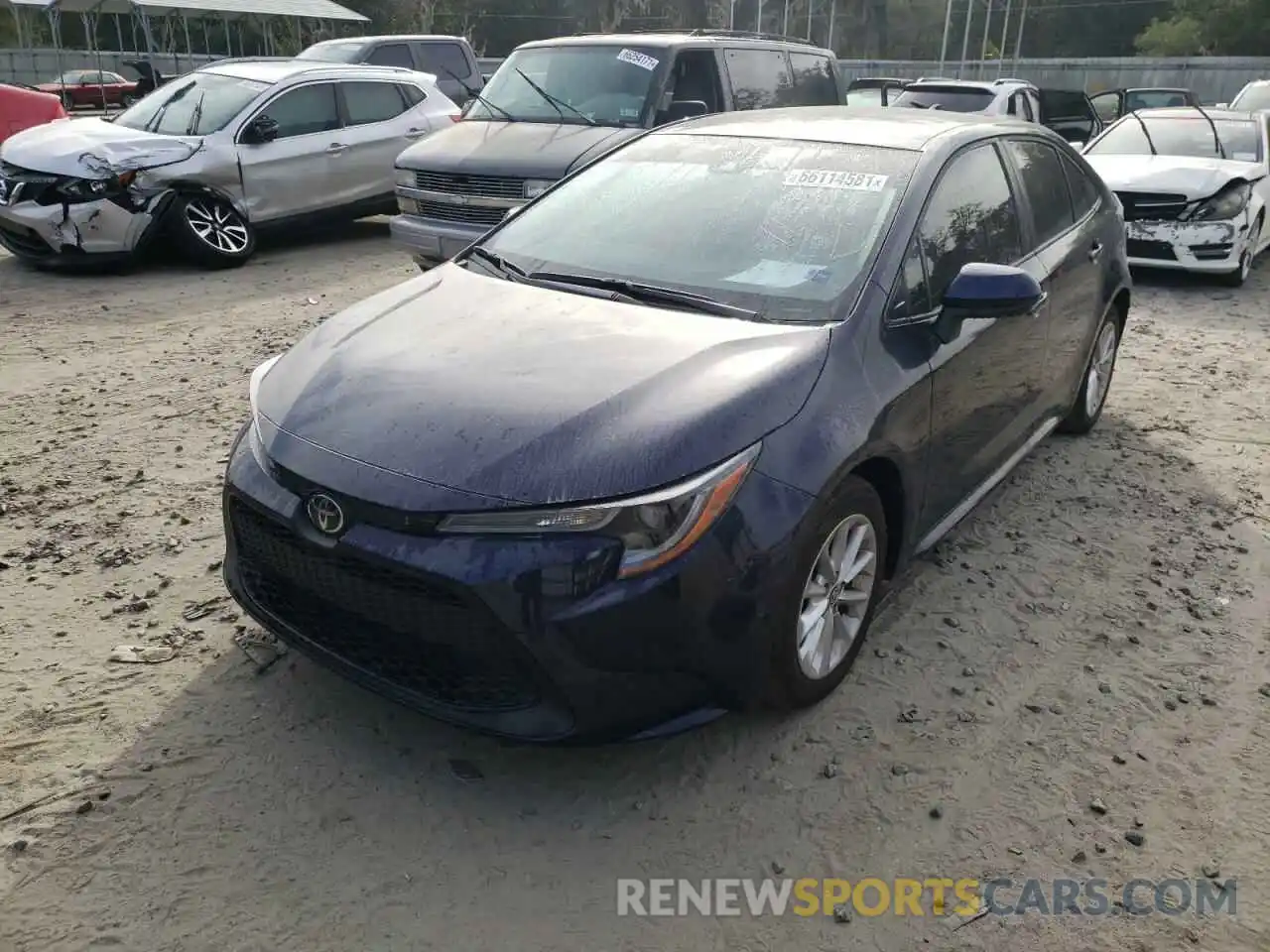 2 Photograph of a damaged car JTDVPMAE9MJ175818 TOYOTA COROLLA 2021