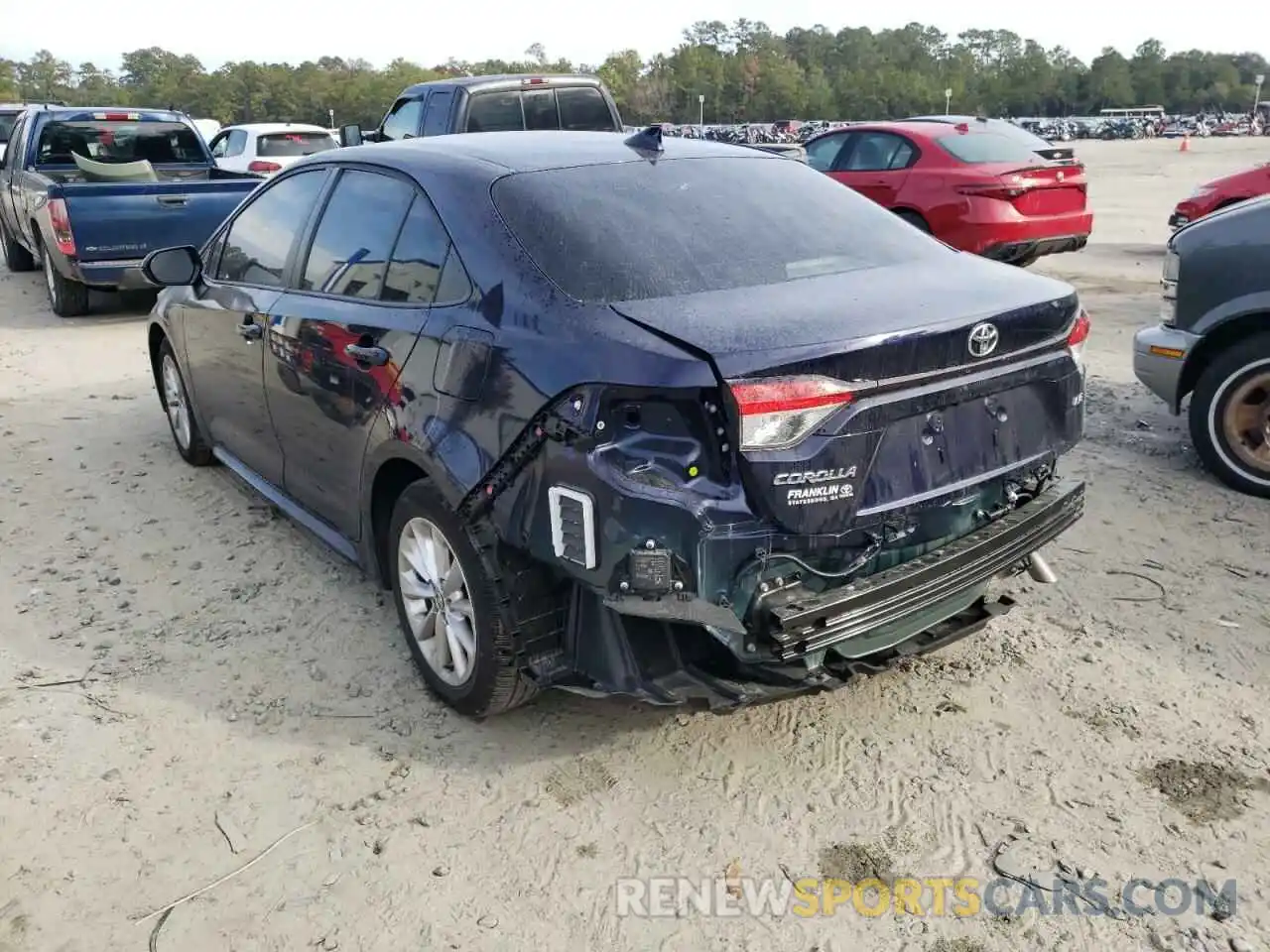 3 Photograph of a damaged car JTDVPMAE9MJ175818 TOYOTA COROLLA 2021