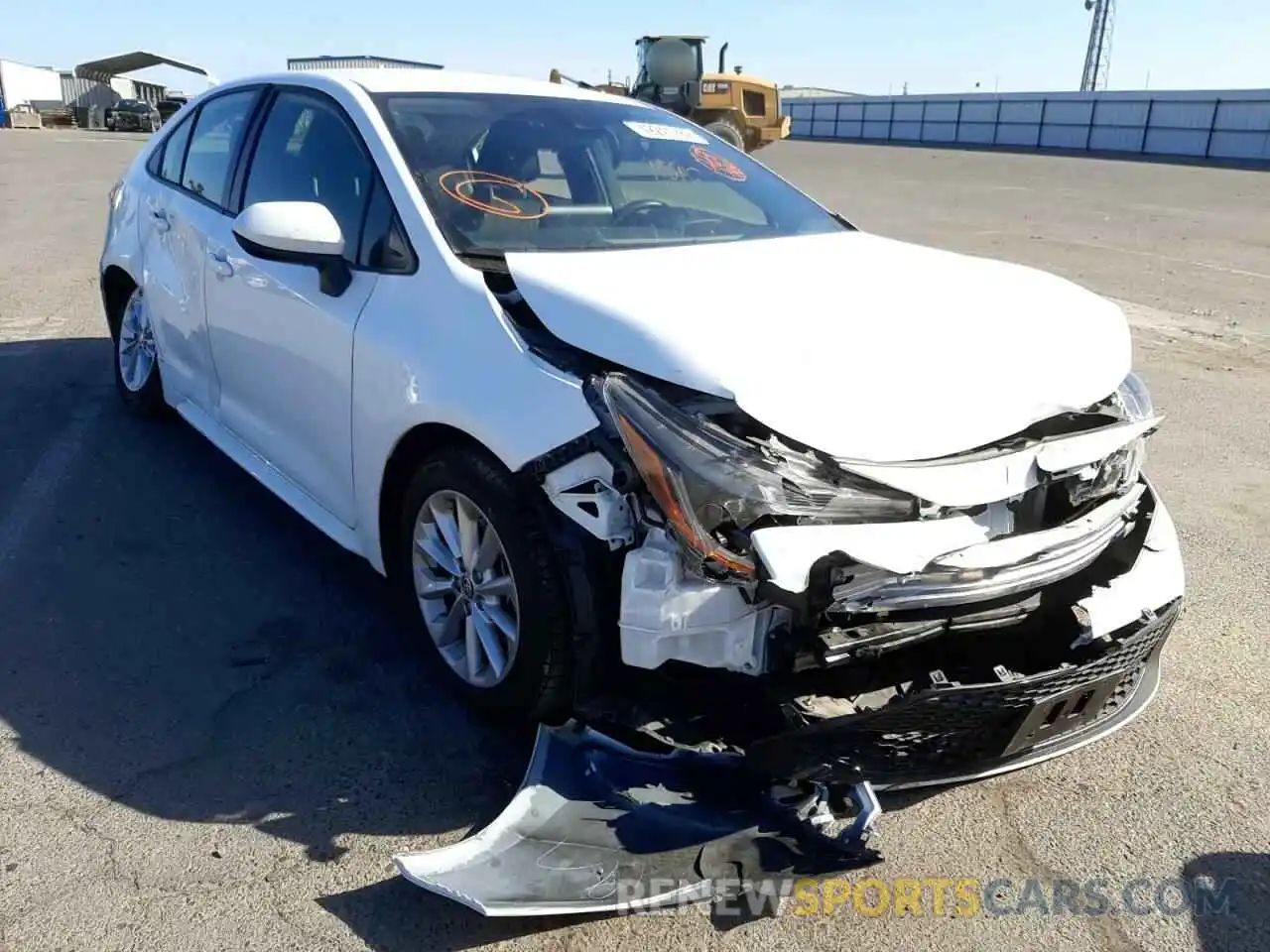 1 Photograph of a damaged car JTDVPMAE9MJ188200 TOYOTA COROLLA 2021