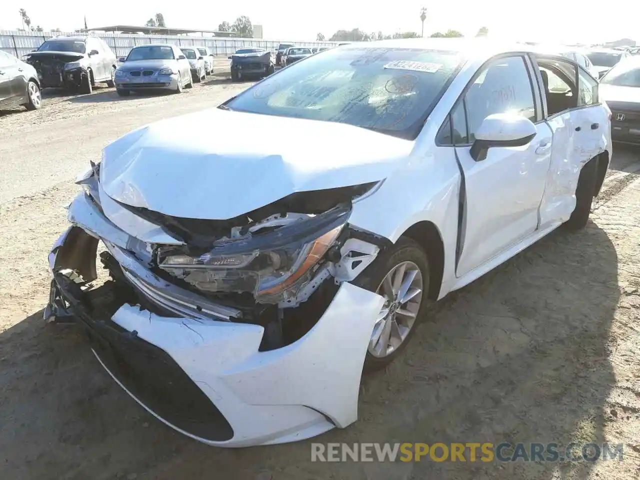 2 Photograph of a damaged car JTDVPMAE9MJ188200 TOYOTA COROLLA 2021