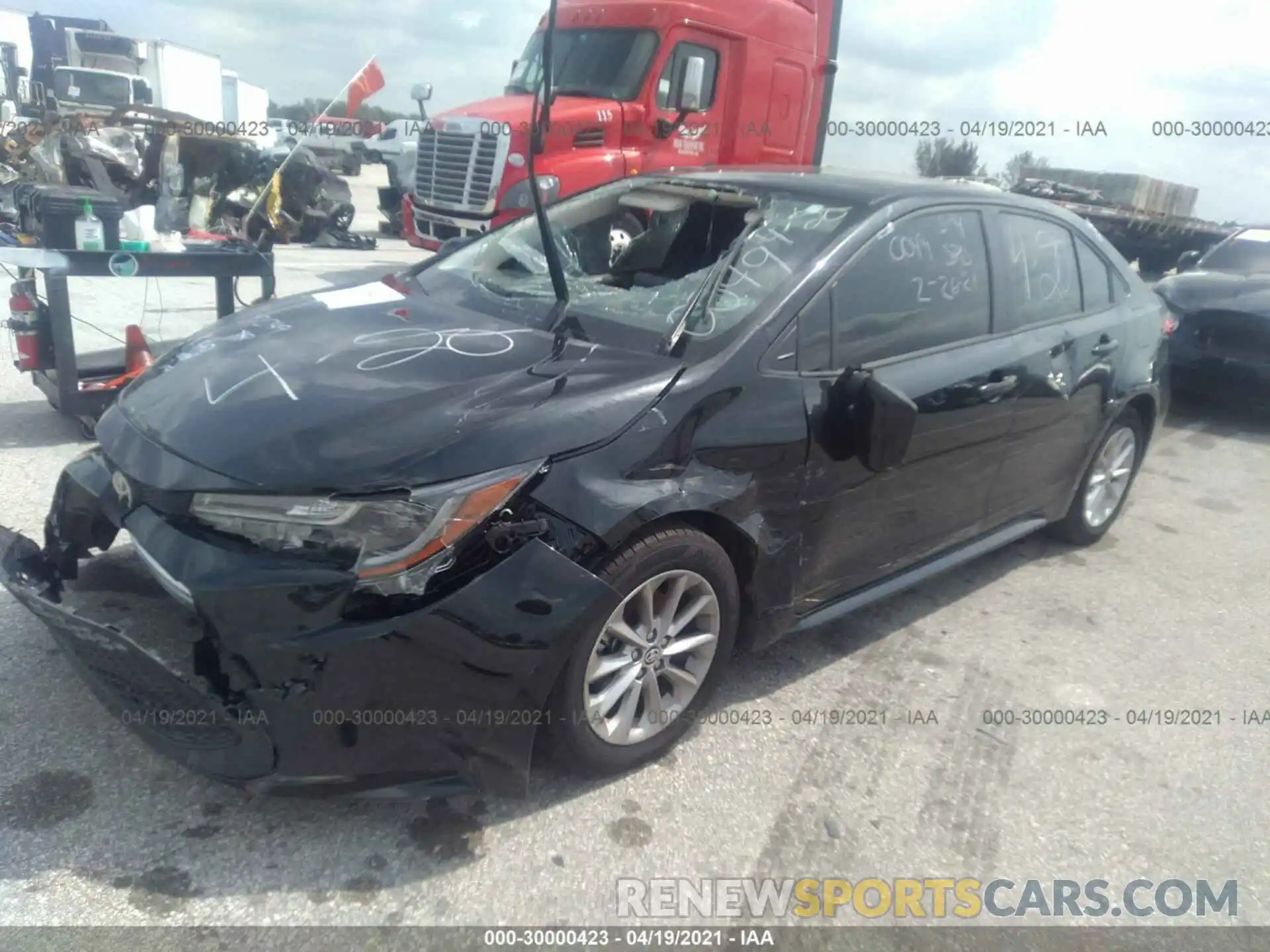 2 Photograph of a damaged car JTDVPMAEXMJ120049 TOYOTA COROLLA 2021