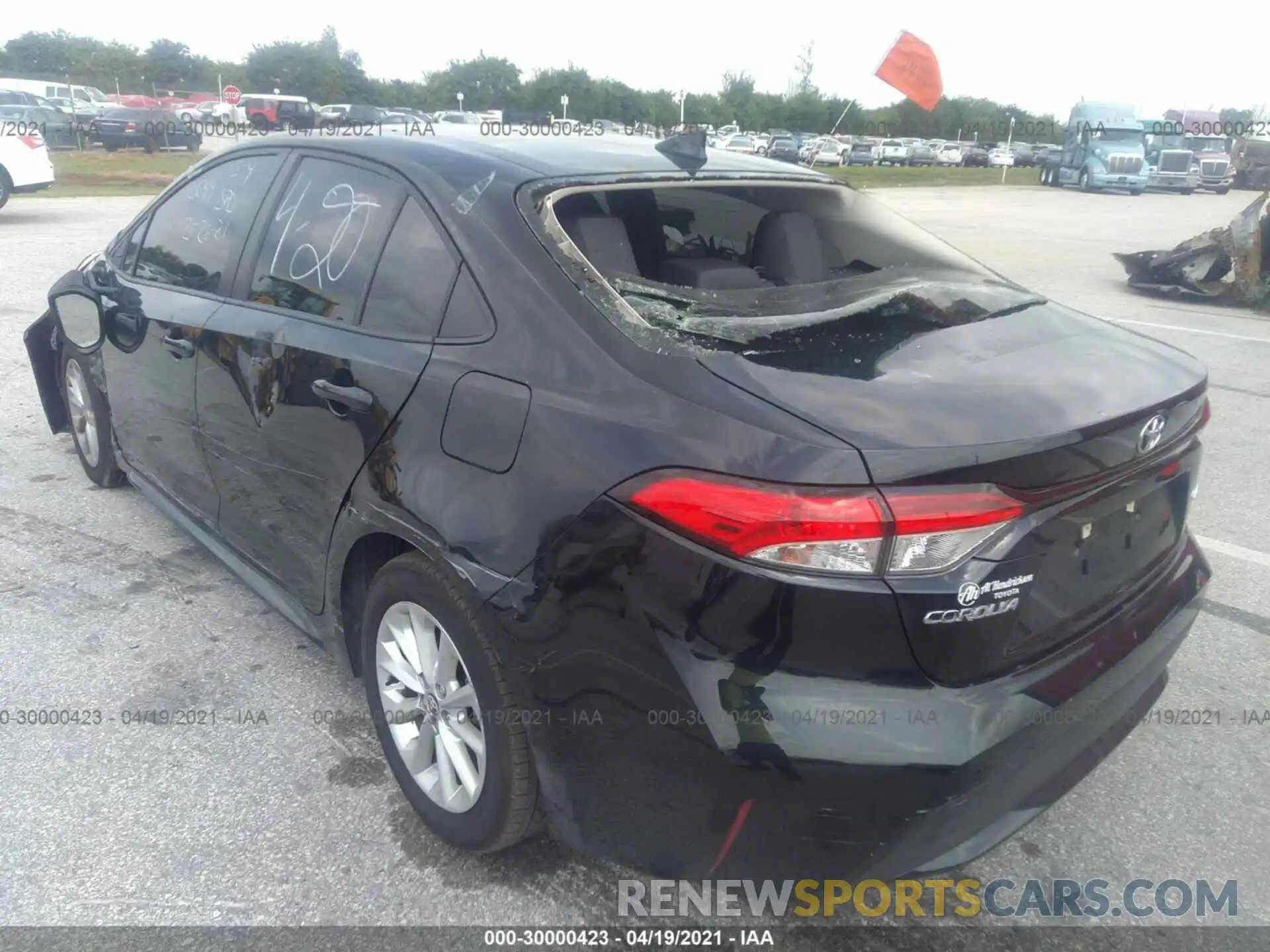 3 Photograph of a damaged car JTDVPMAEXMJ120049 TOYOTA COROLLA 2021