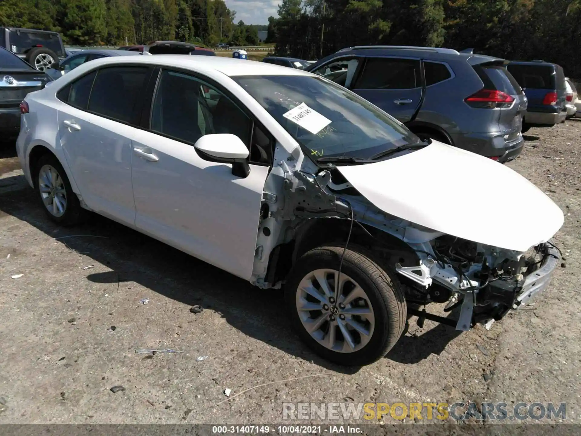 1 Photograph of a damaged car JTDVPMAEXMJ122626 TOYOTA COROLLA 2021