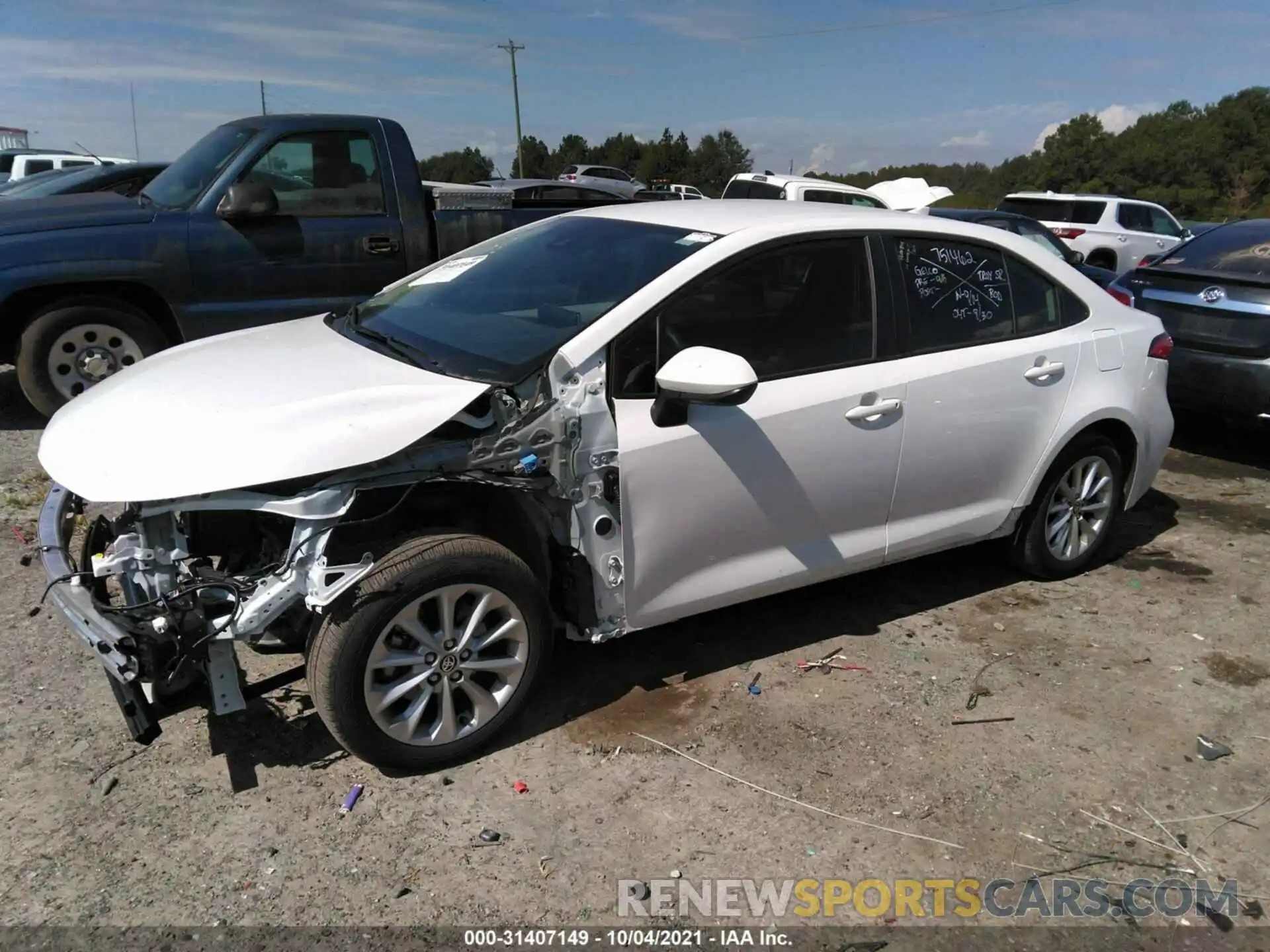 2 Photograph of a damaged car JTDVPMAEXMJ122626 TOYOTA COROLLA 2021