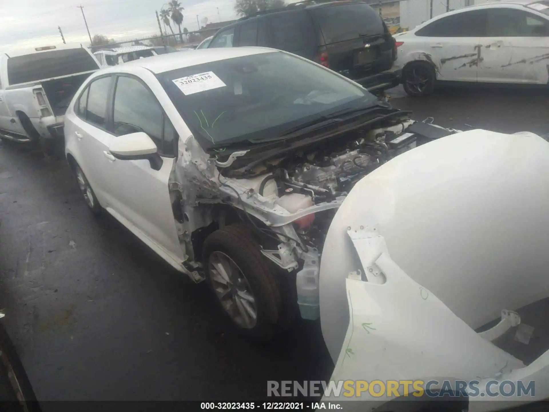 1 Photograph of a damaged car JTDVPMAEXMJ128992 TOYOTA COROLLA 2021