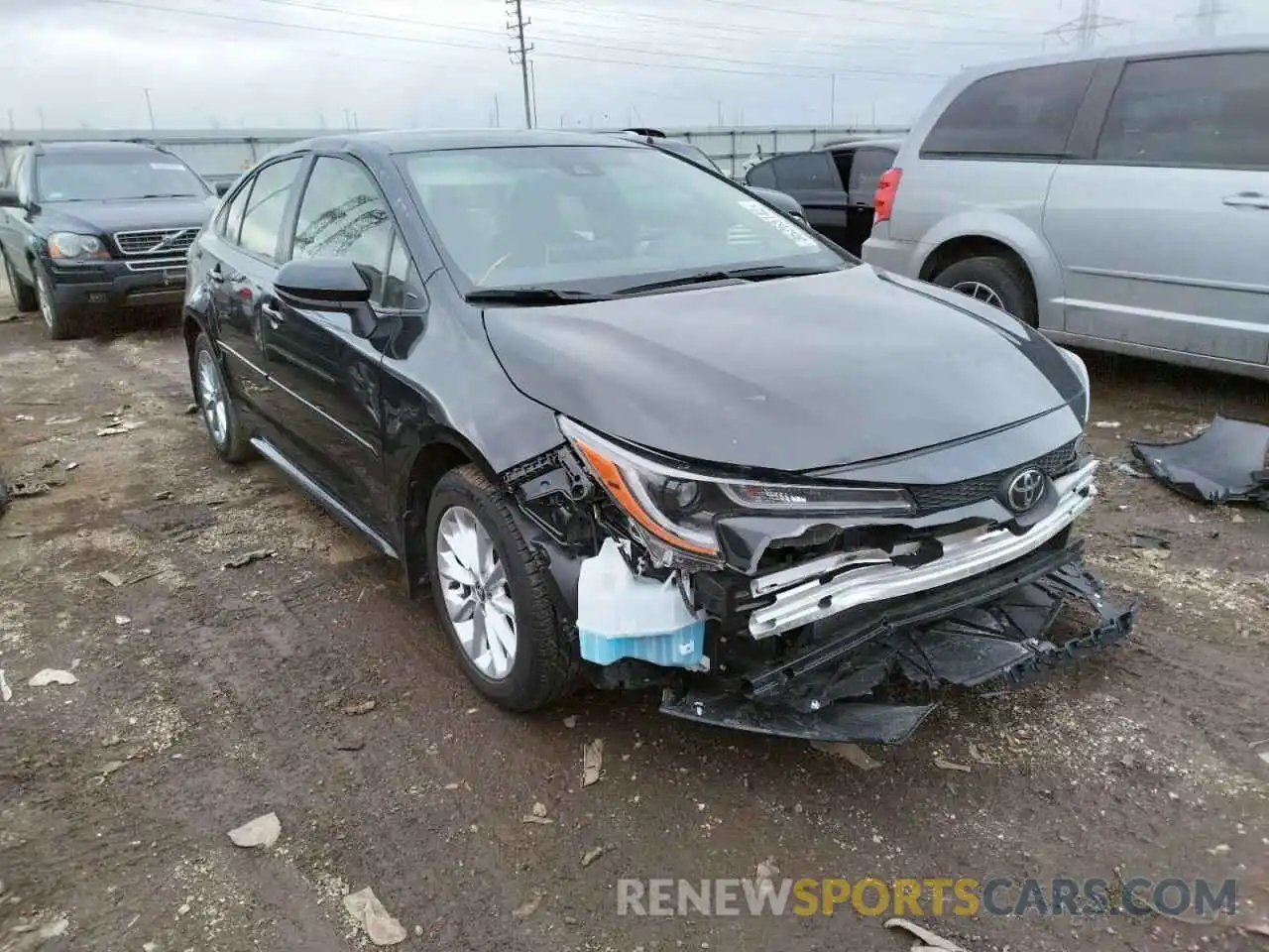 1 Photograph of a damaged car JTDVPMAEXMJ132458 TOYOTA COROLLA 2021