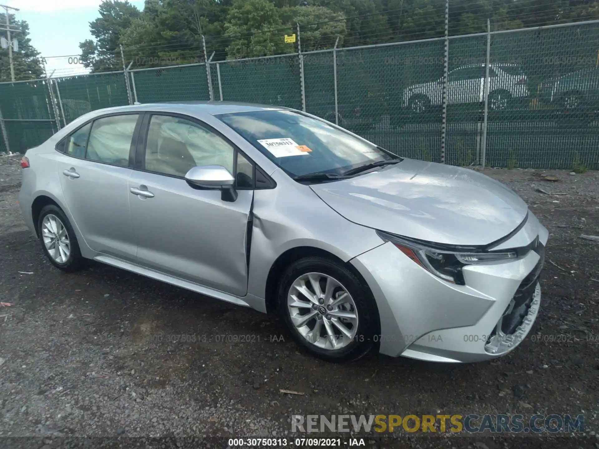 1 Photograph of a damaged car JTDVPMAEXMJ148577 TOYOTA COROLLA 2021