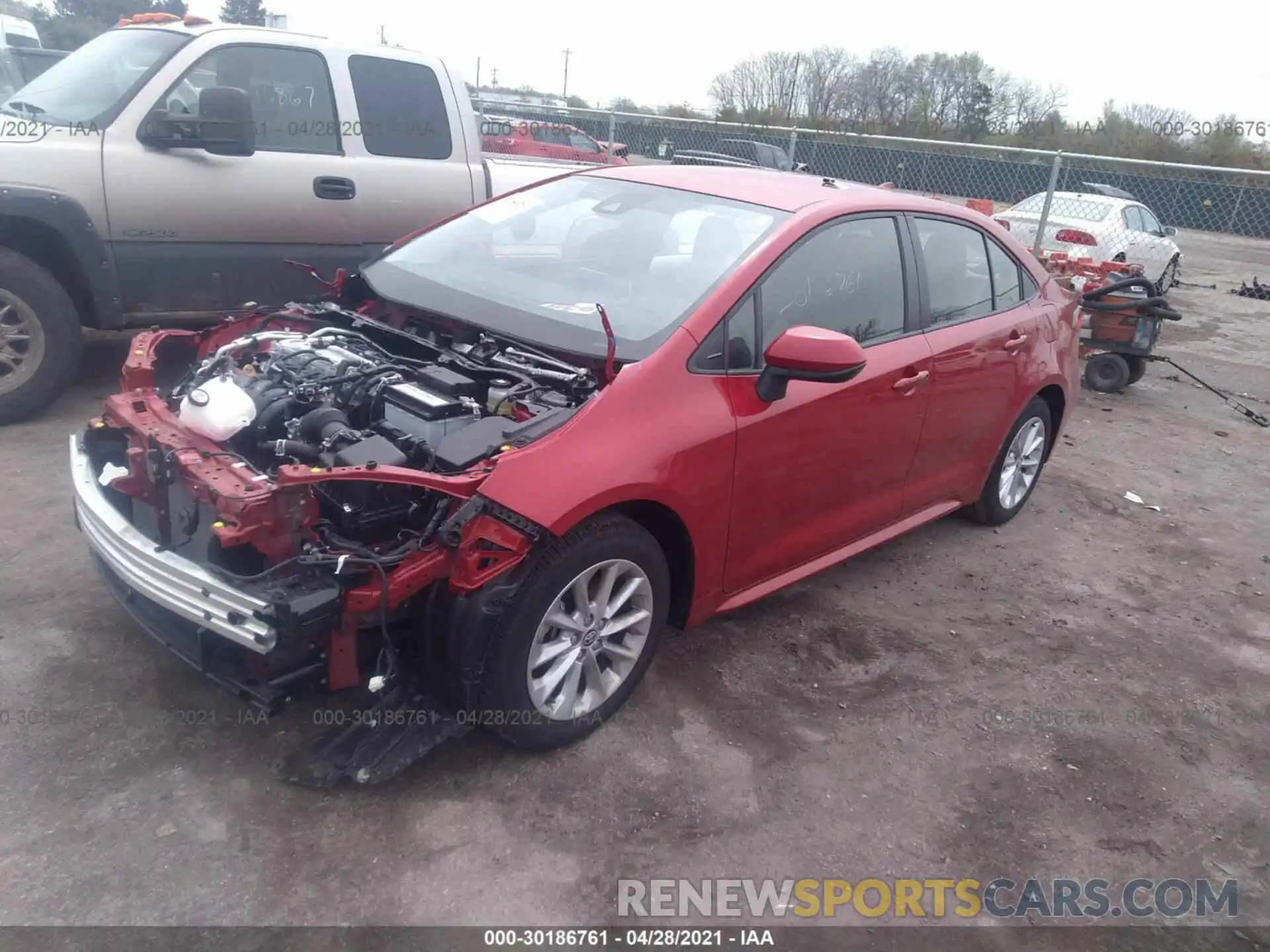 2 Photograph of a damaged car JTDVPMAEXMJ150247 TOYOTA COROLLA 2021