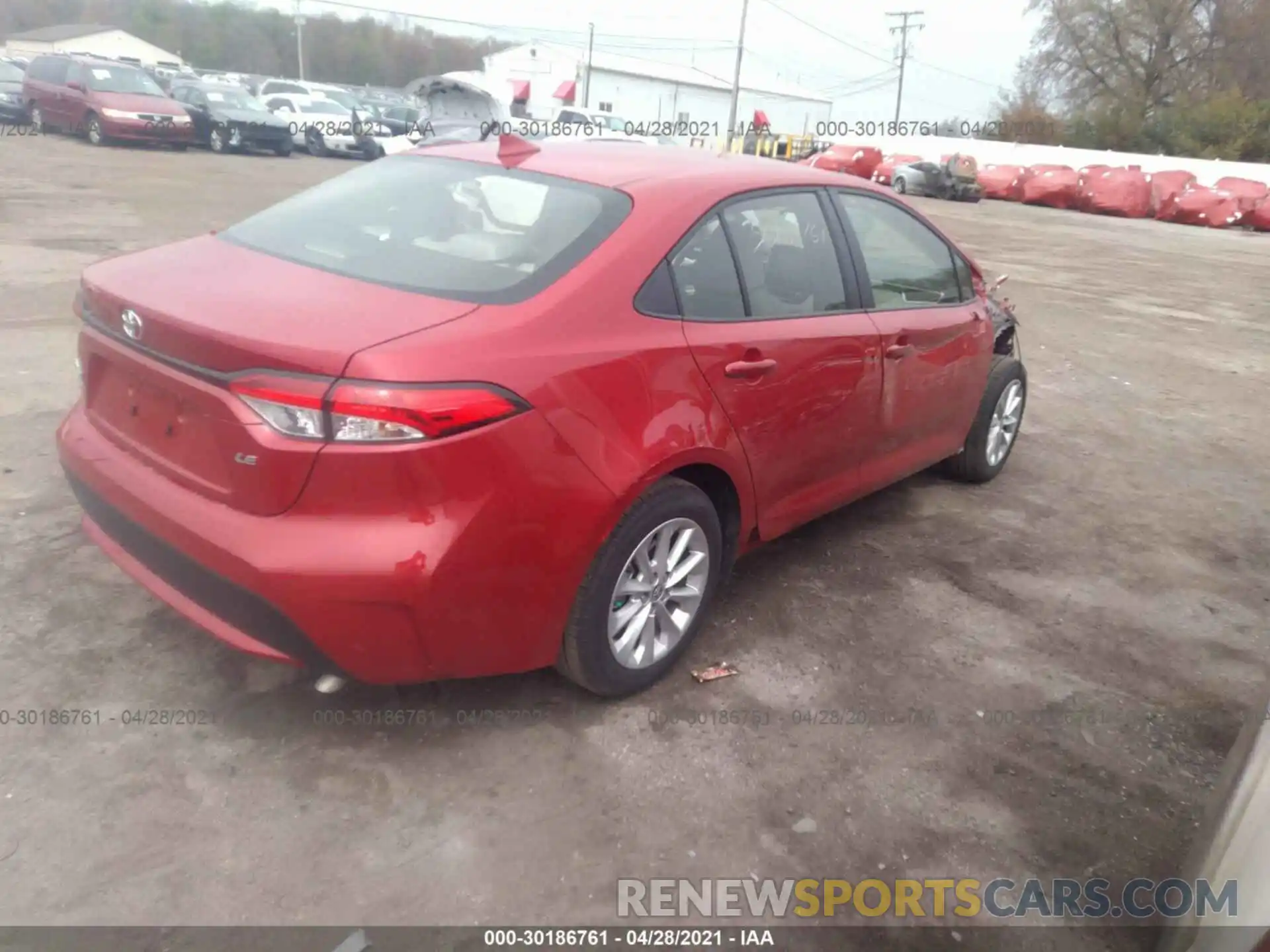 4 Photograph of a damaged car JTDVPMAEXMJ150247 TOYOTA COROLLA 2021