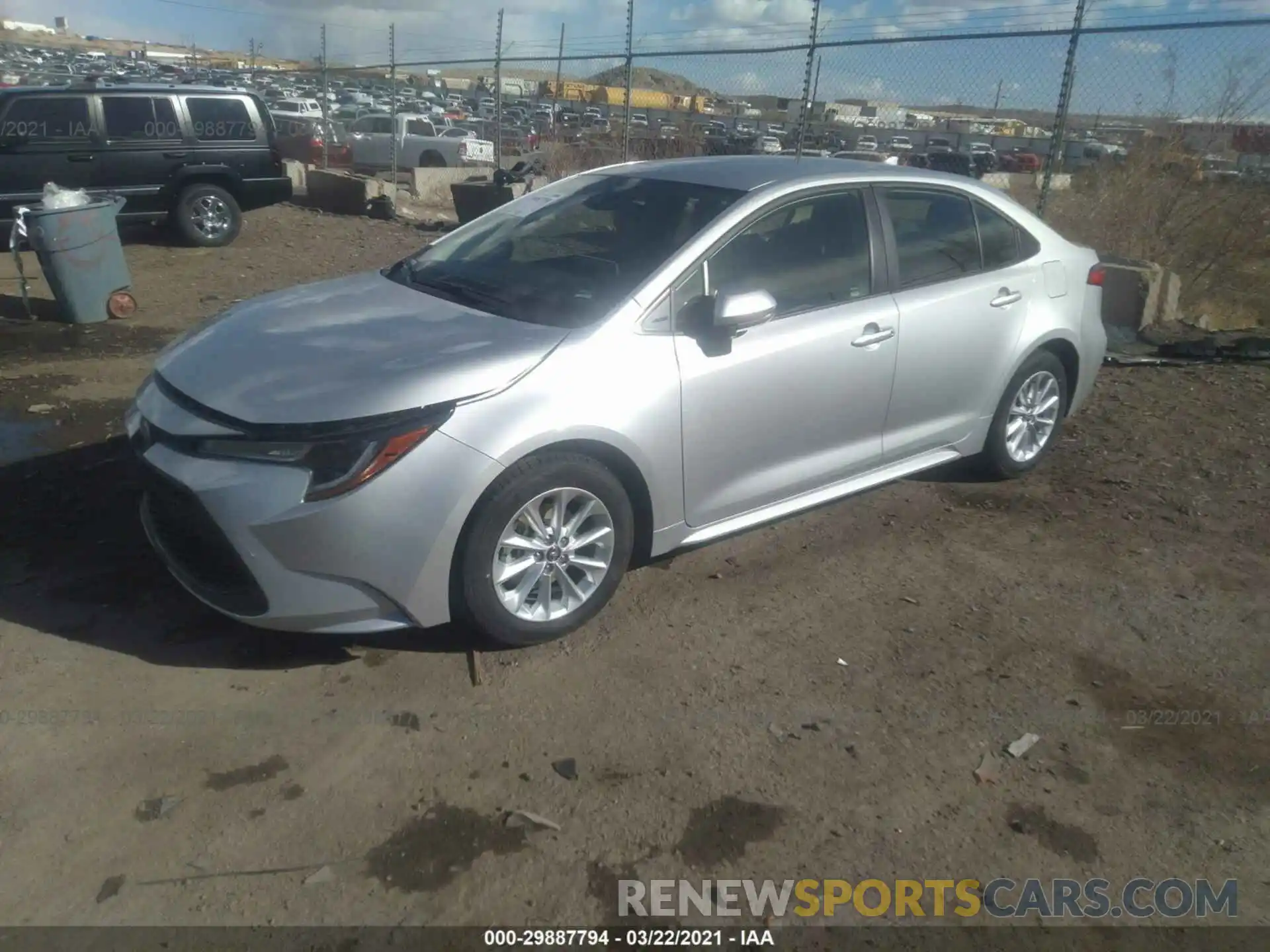 2 Photograph of a damaged car JTDVPMAEXMJ154217 TOYOTA COROLLA 2021