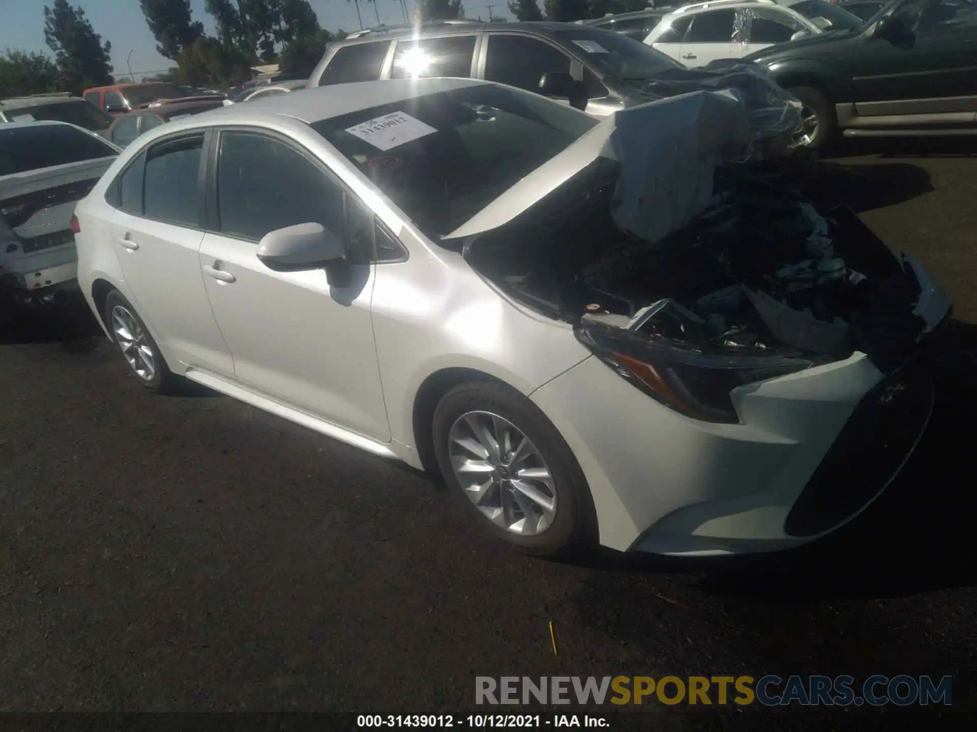 1 Photograph of a damaged car JTDVPMAEXMJ160115 TOYOTA COROLLA 2021