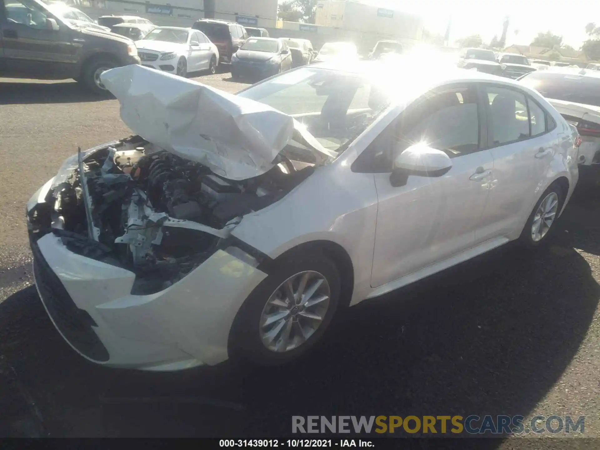 2 Photograph of a damaged car JTDVPMAEXMJ160115 TOYOTA COROLLA 2021