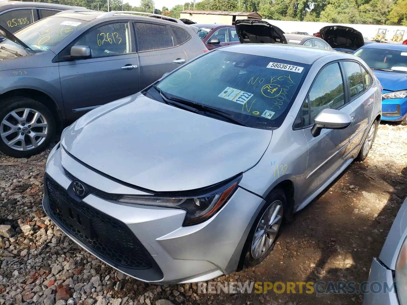 2 Photograph of a damaged car JTDVPMAEXMJ179568 TOYOTA COROLLA 2021