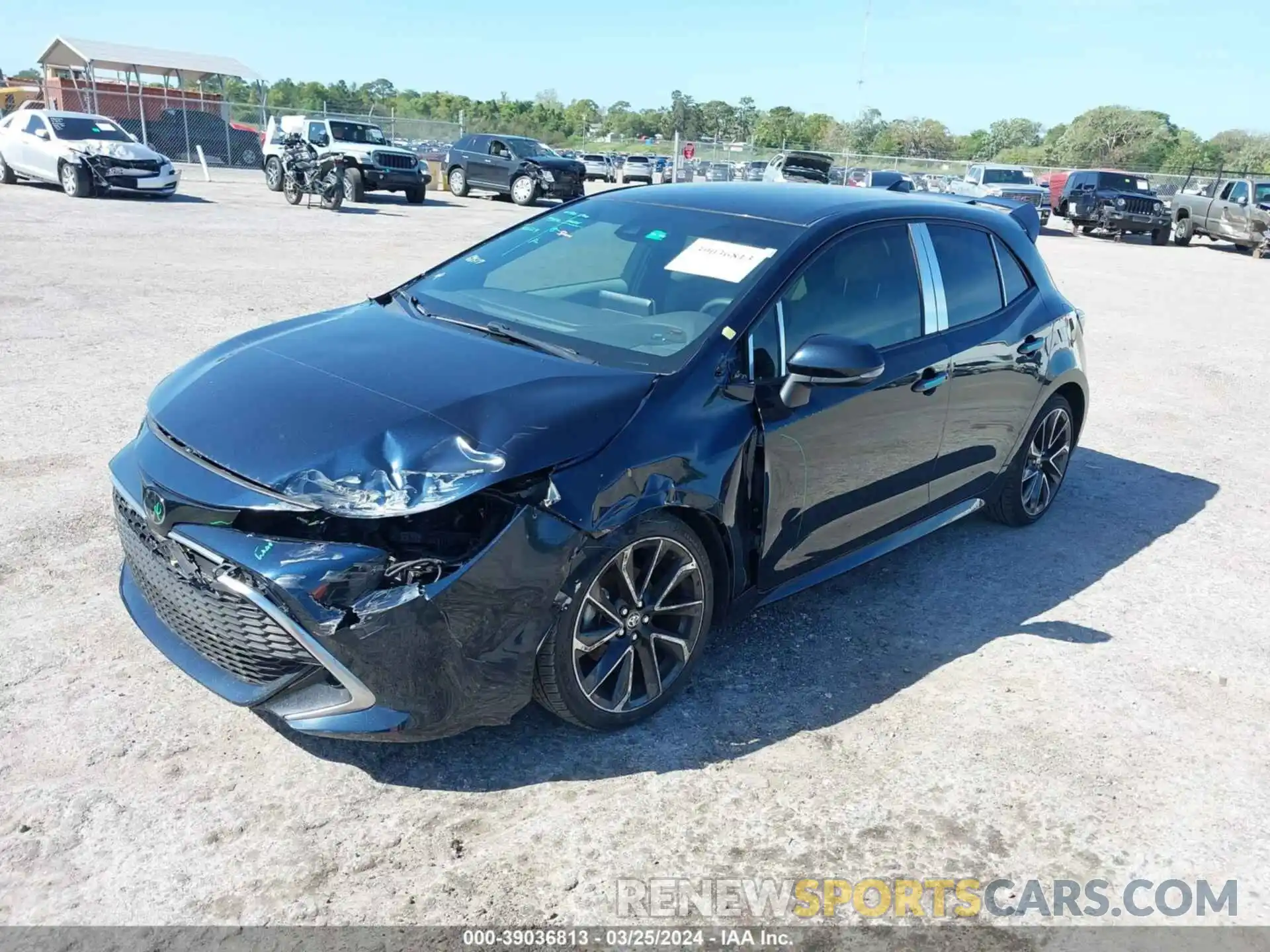 2 Photograph of a damaged car JTNA4MBE0M3146357 TOYOTA COROLLA 2021