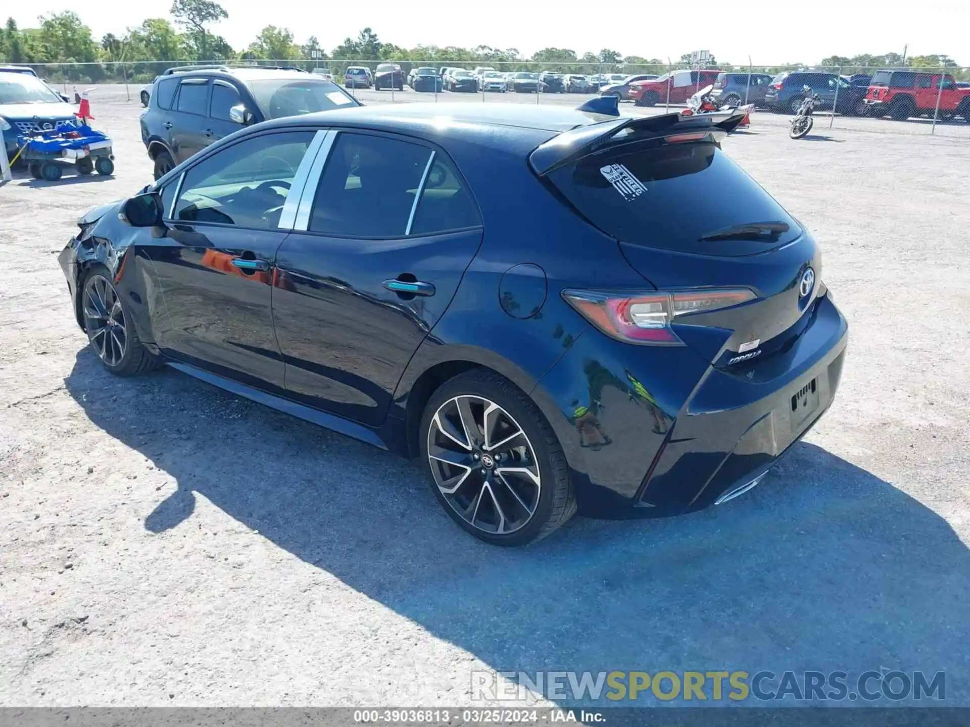 3 Photograph of a damaged car JTNA4MBE0M3146357 TOYOTA COROLLA 2021