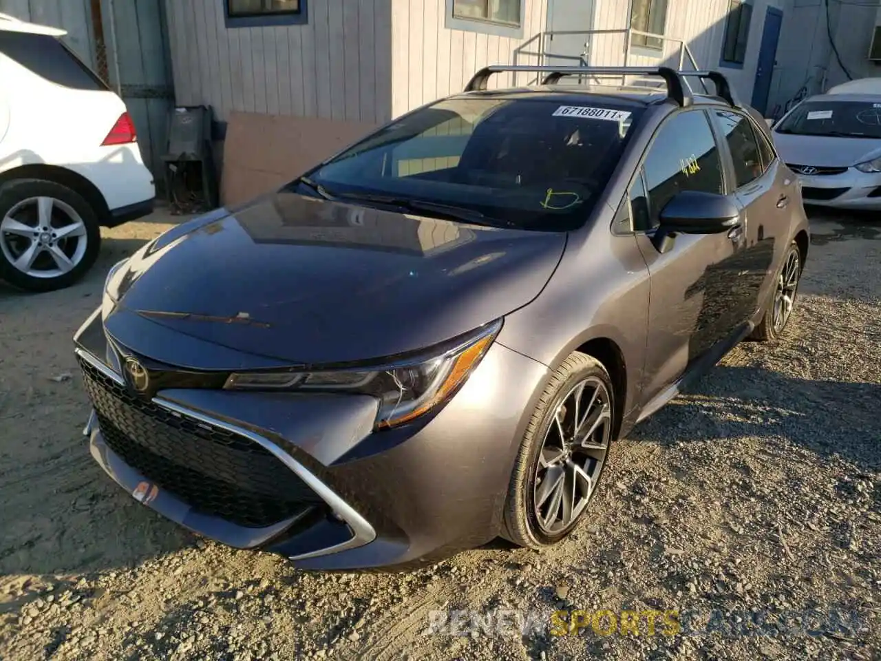 2 Photograph of a damaged car JTNA4MBE1M3132239 TOYOTA COROLLA 2021