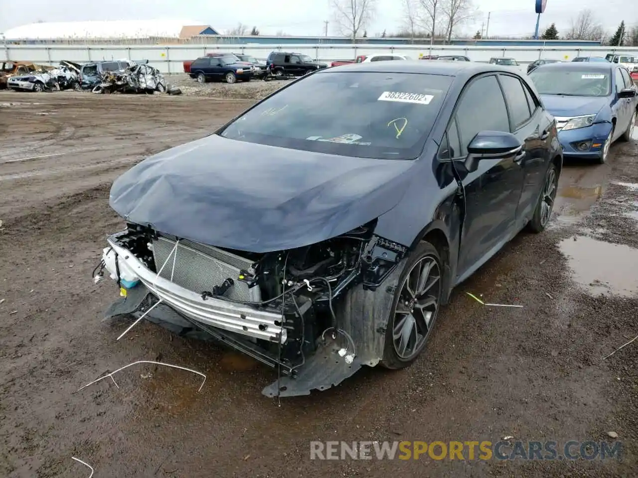 2 Photograph of a damaged car JTNA4MBE3M3125423 TOYOTA COROLLA 2021