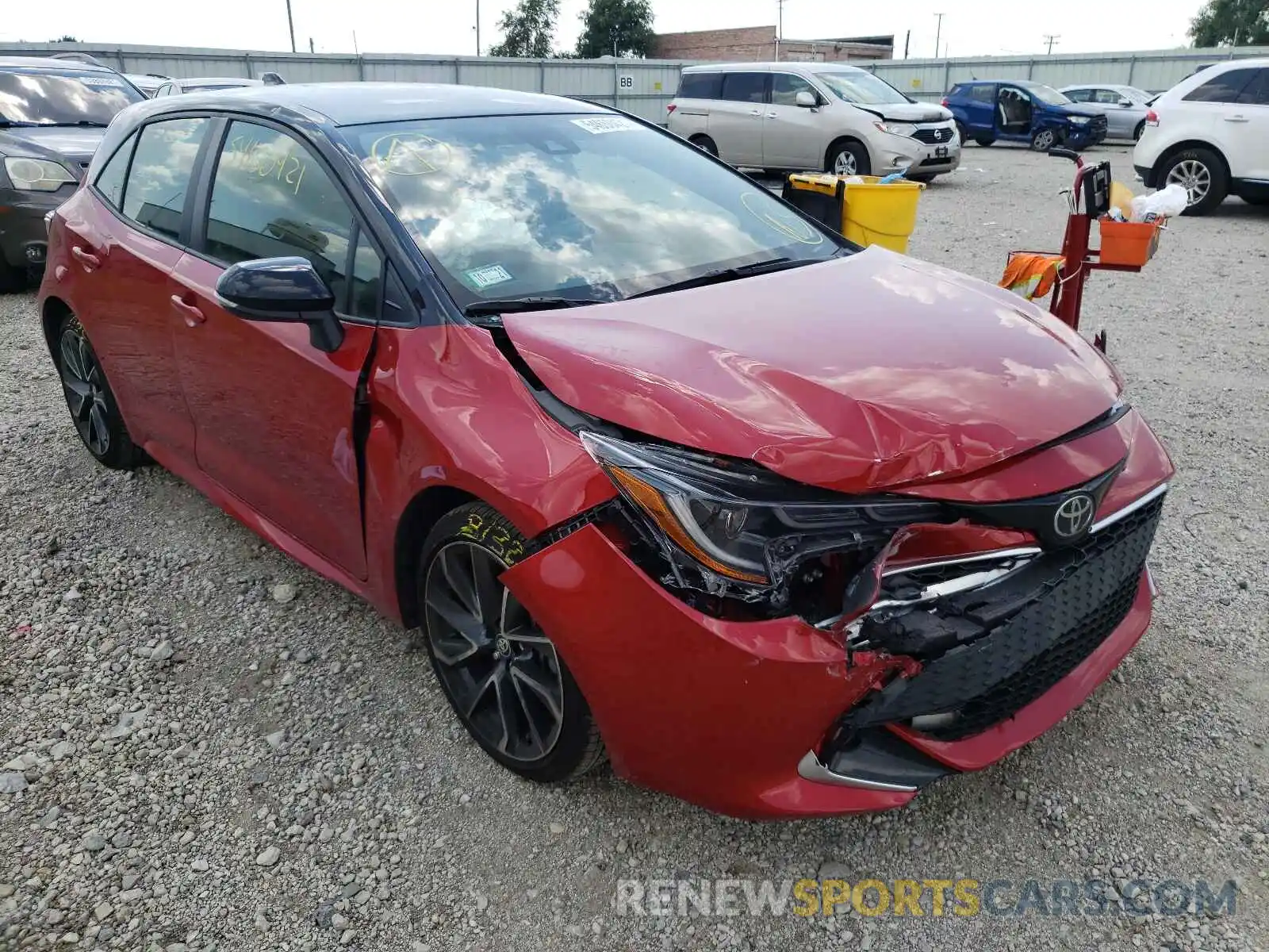 1 Photograph of a damaged car JTNA4MBE4M3127830 TOYOTA COROLLA 2021