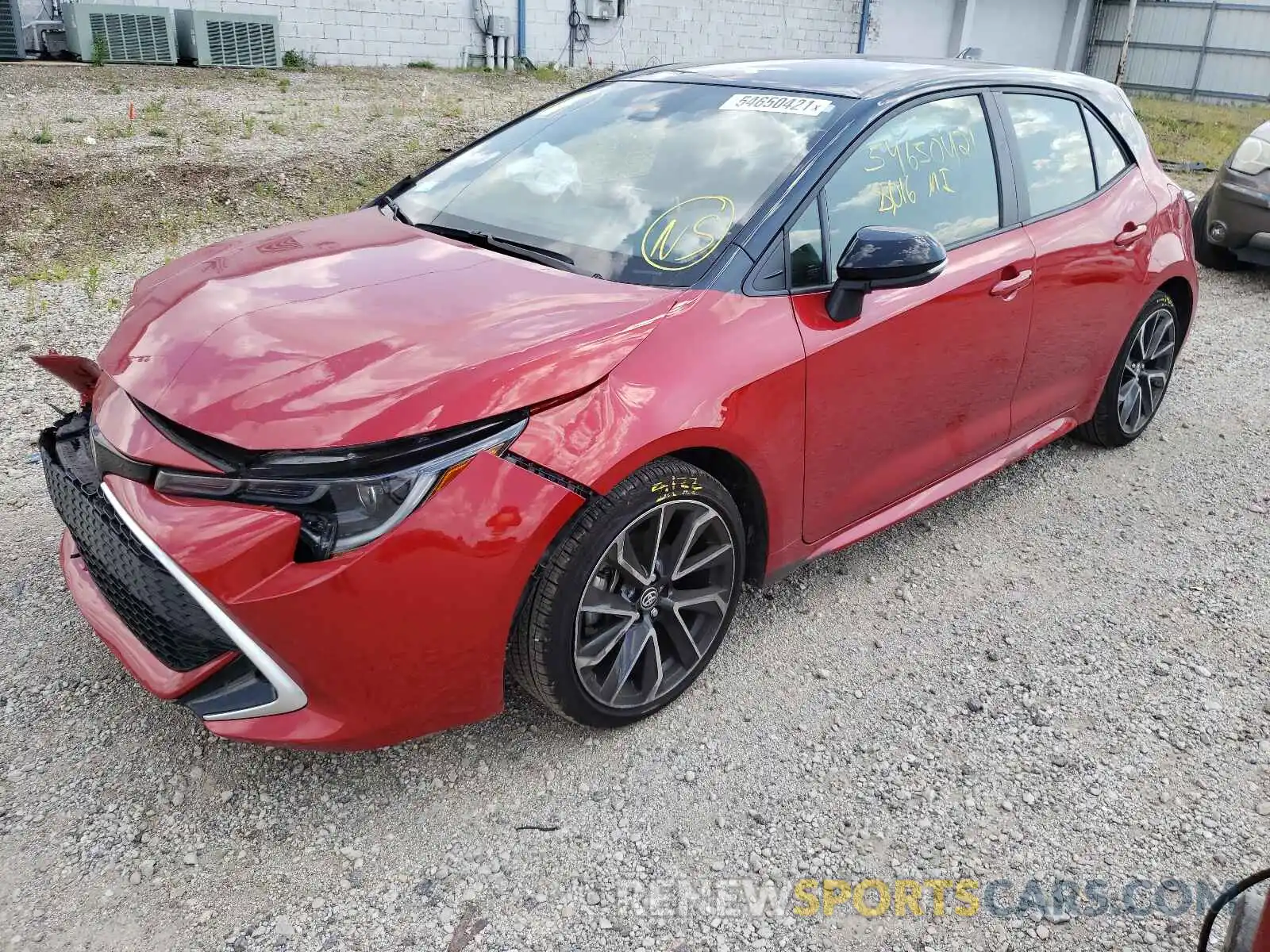 2 Photograph of a damaged car JTNA4MBE4M3127830 TOYOTA COROLLA 2021