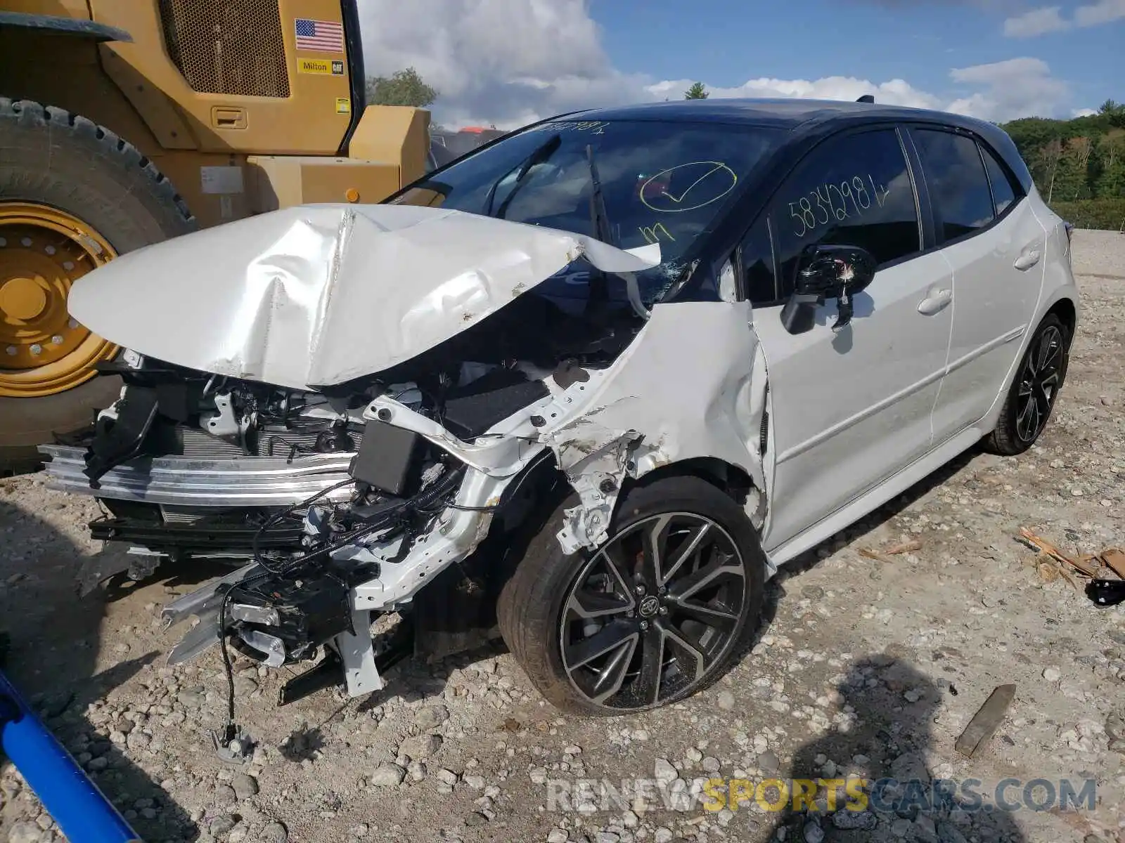 2 Photograph of a damaged car JTNA4MBE4M3141176 TOYOTA COROLLA 2021