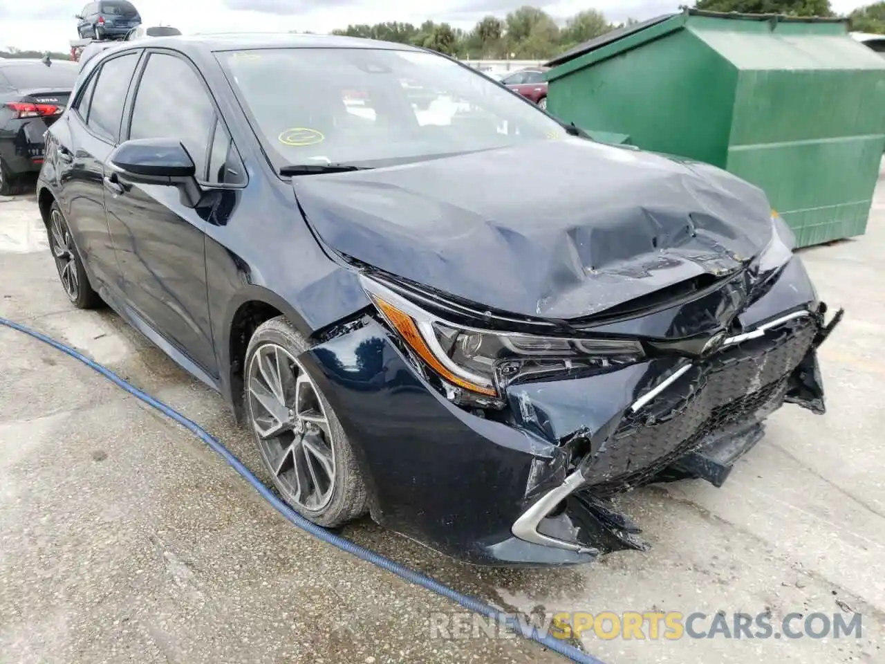 1 Photograph of a damaged car JTNA4MBE4M3144255 TOYOTA COROLLA 2021