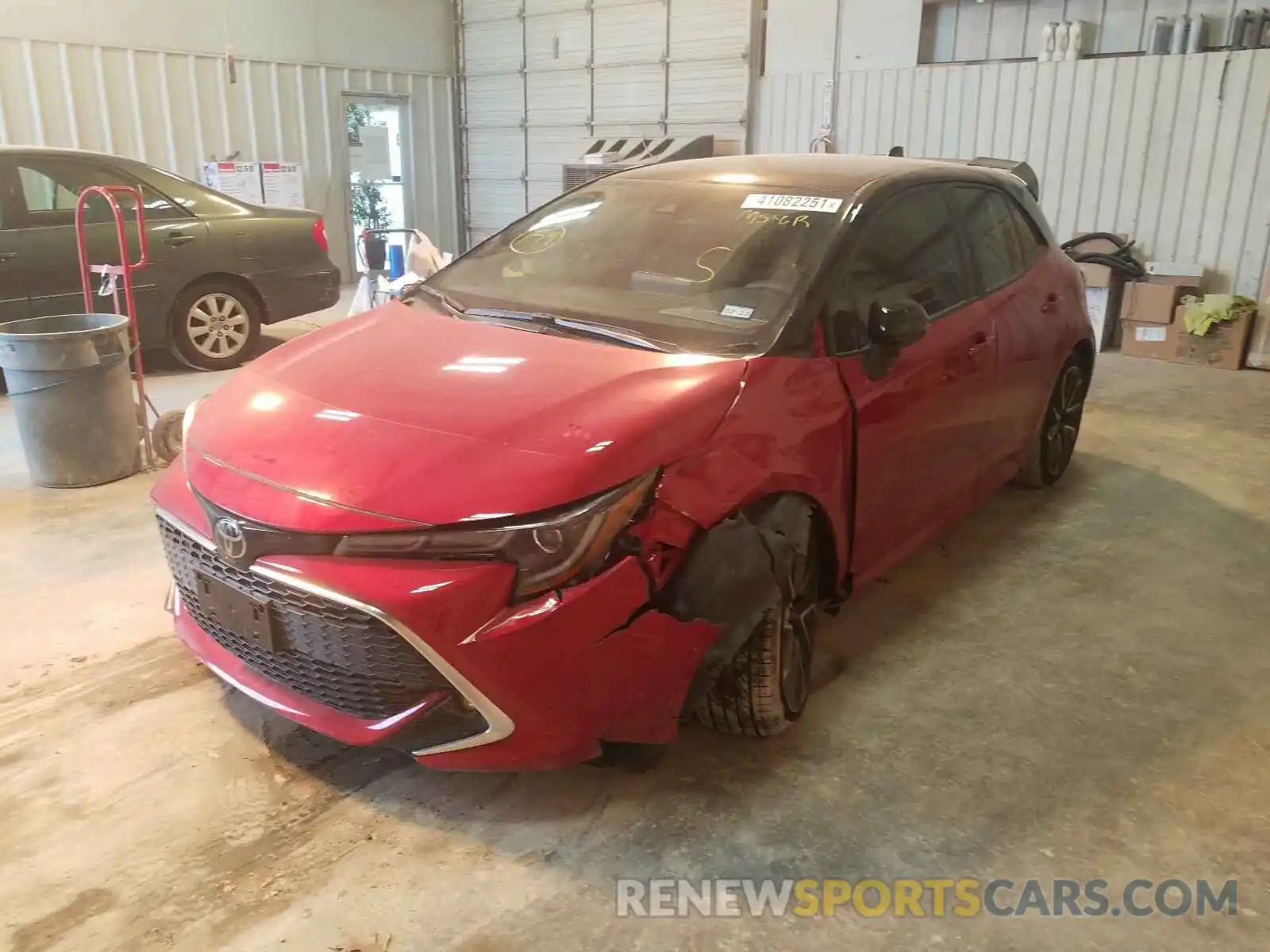 2 Photograph of a damaged car JTNA4MBE5M3118943 TOYOTA COROLLA 2021