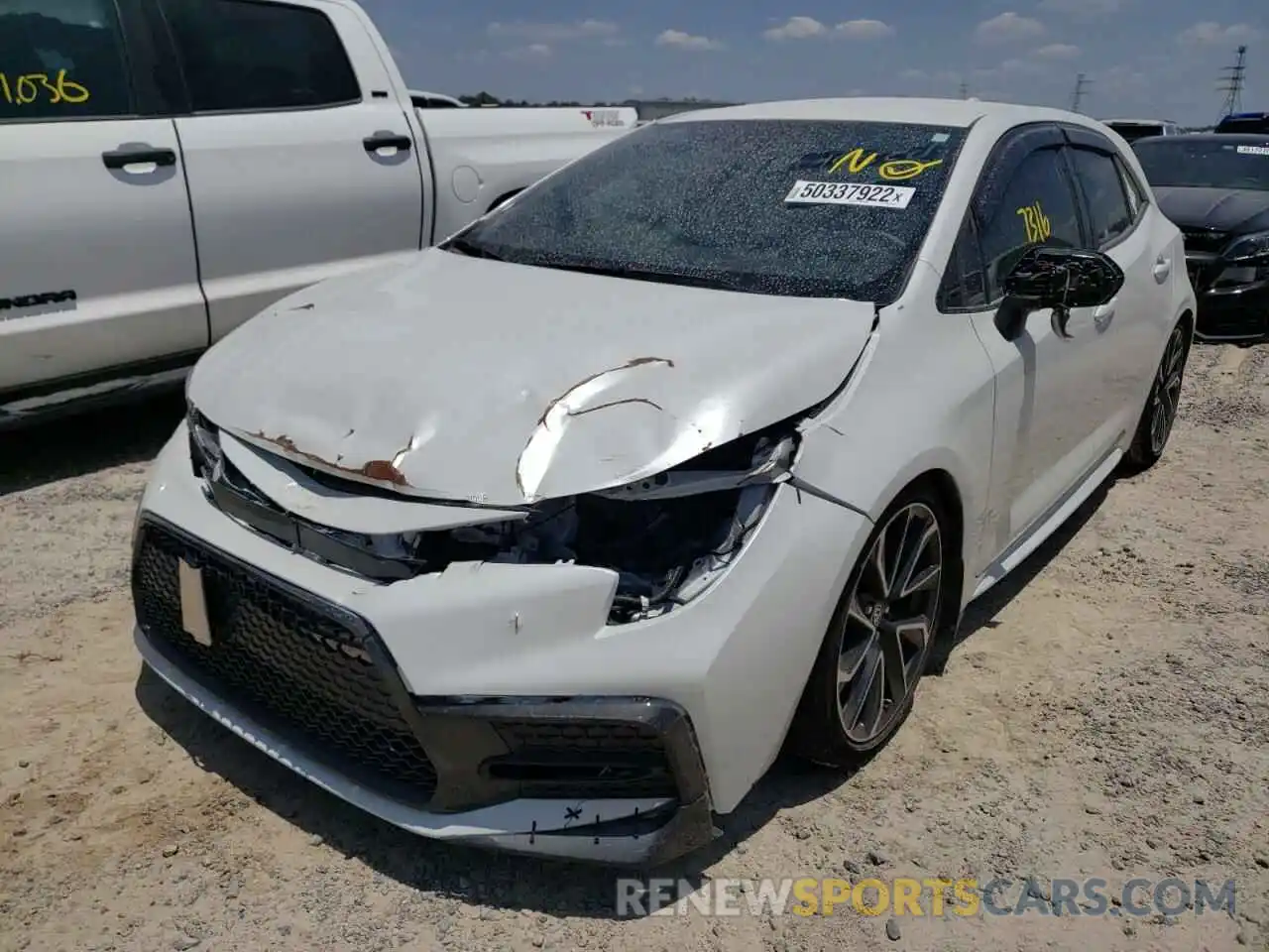 2 Photograph of a damaged car JTNA4MBE5M3133166 TOYOTA COROLLA 2021