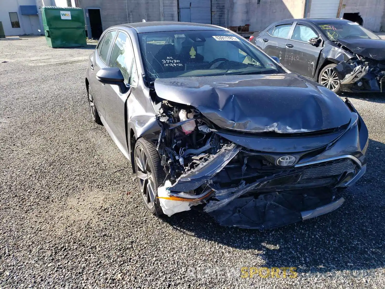 1 Photograph of a damaged car JTNA4MBE6M3111211 TOYOTA COROLLA 2021